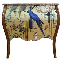 Rococo Two Drawer Chest with Christian Lacroix Gold Design