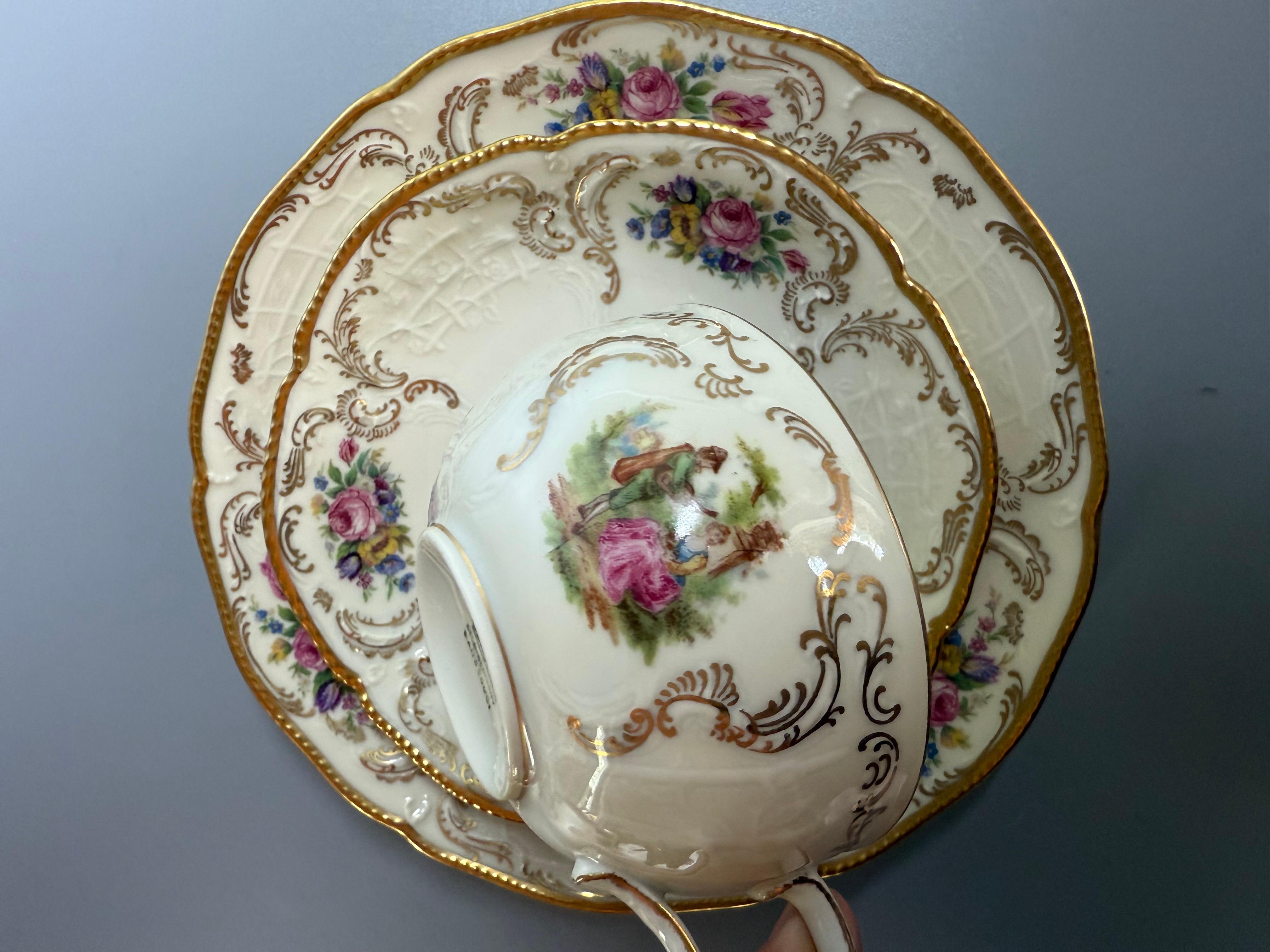 Rococó Vintage juego de café/té Rosenthal Sanssouci Años 30 en venta 4