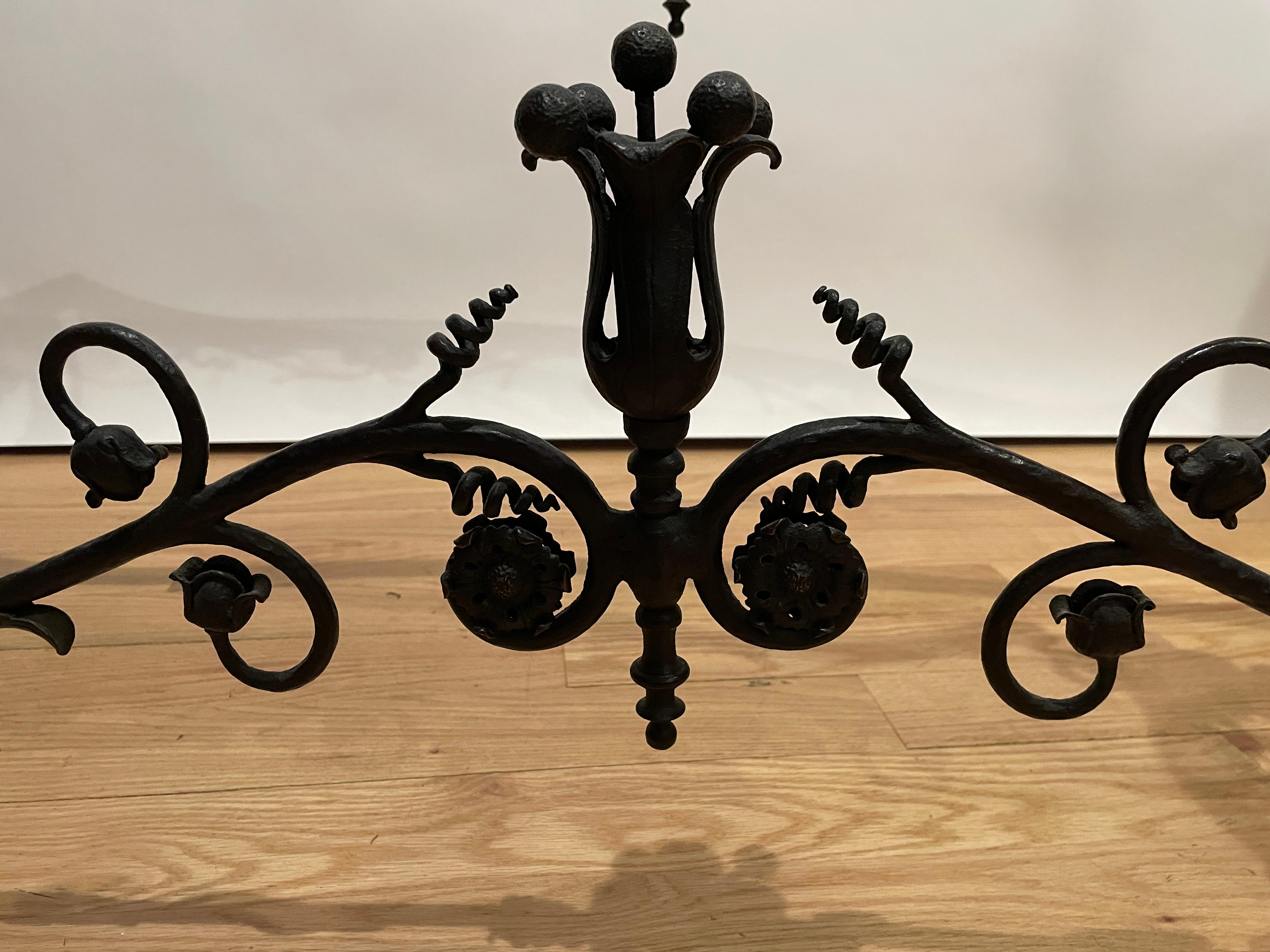 Hand Wrought Iron Low Table For Sale 4