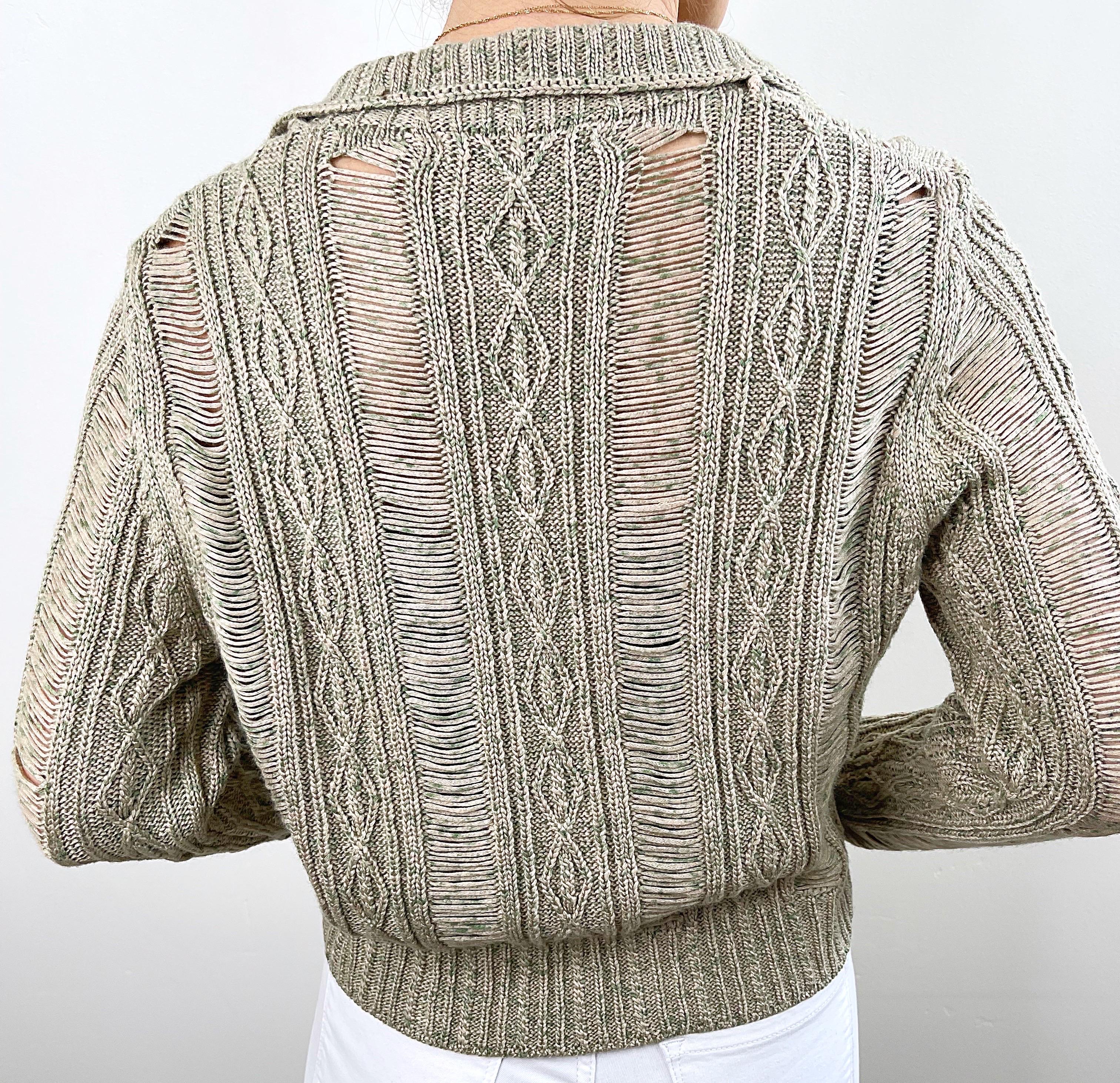 De las mujeres Chaqueta acrílica recortada verde caqui Rodarte for Opening Ceremony talla grande en venta