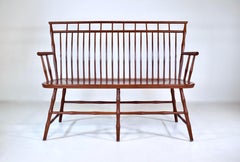 Panca Windsor con schienale a stelo Settee