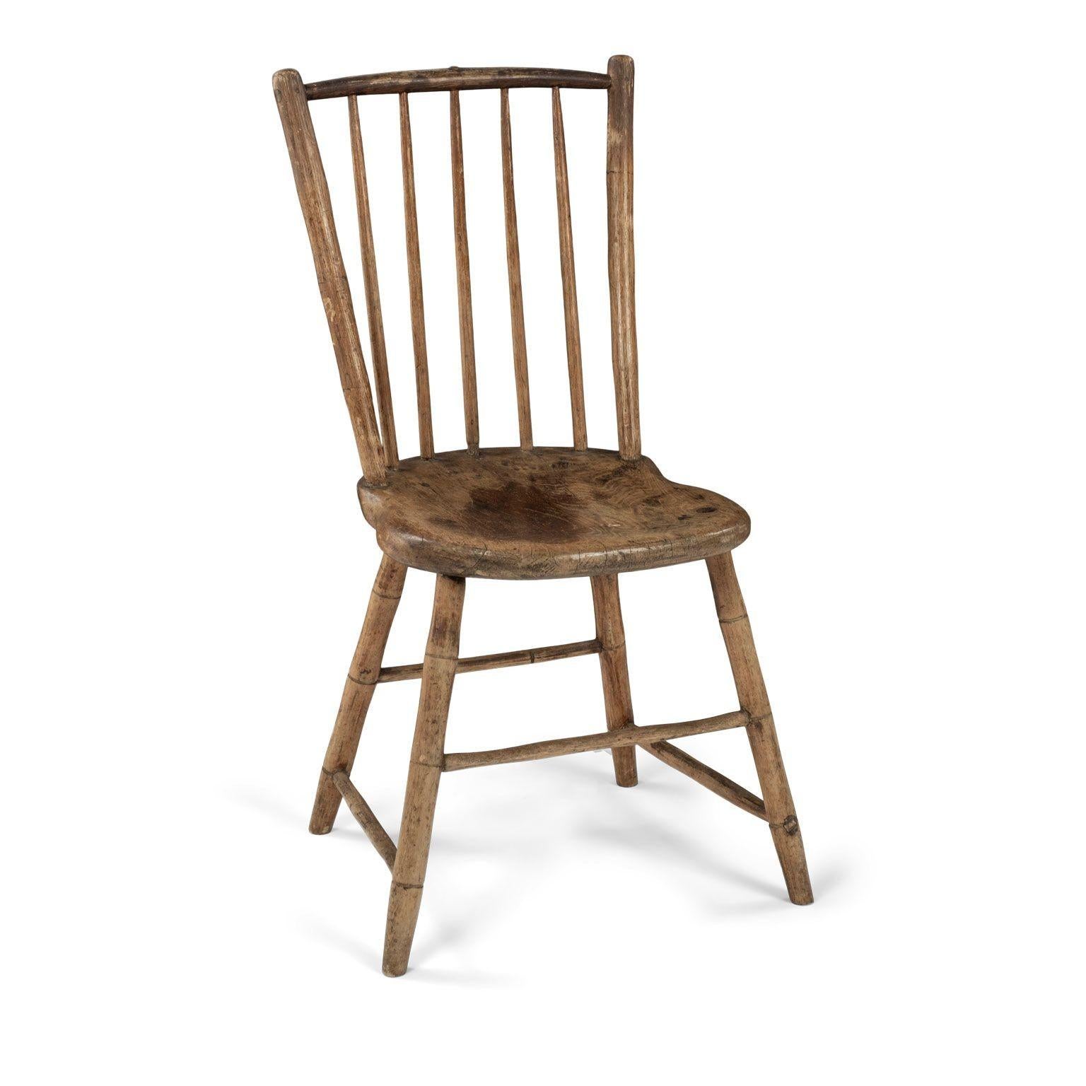 Neoclassical Rod-Back Windsor Side Chair For Sale