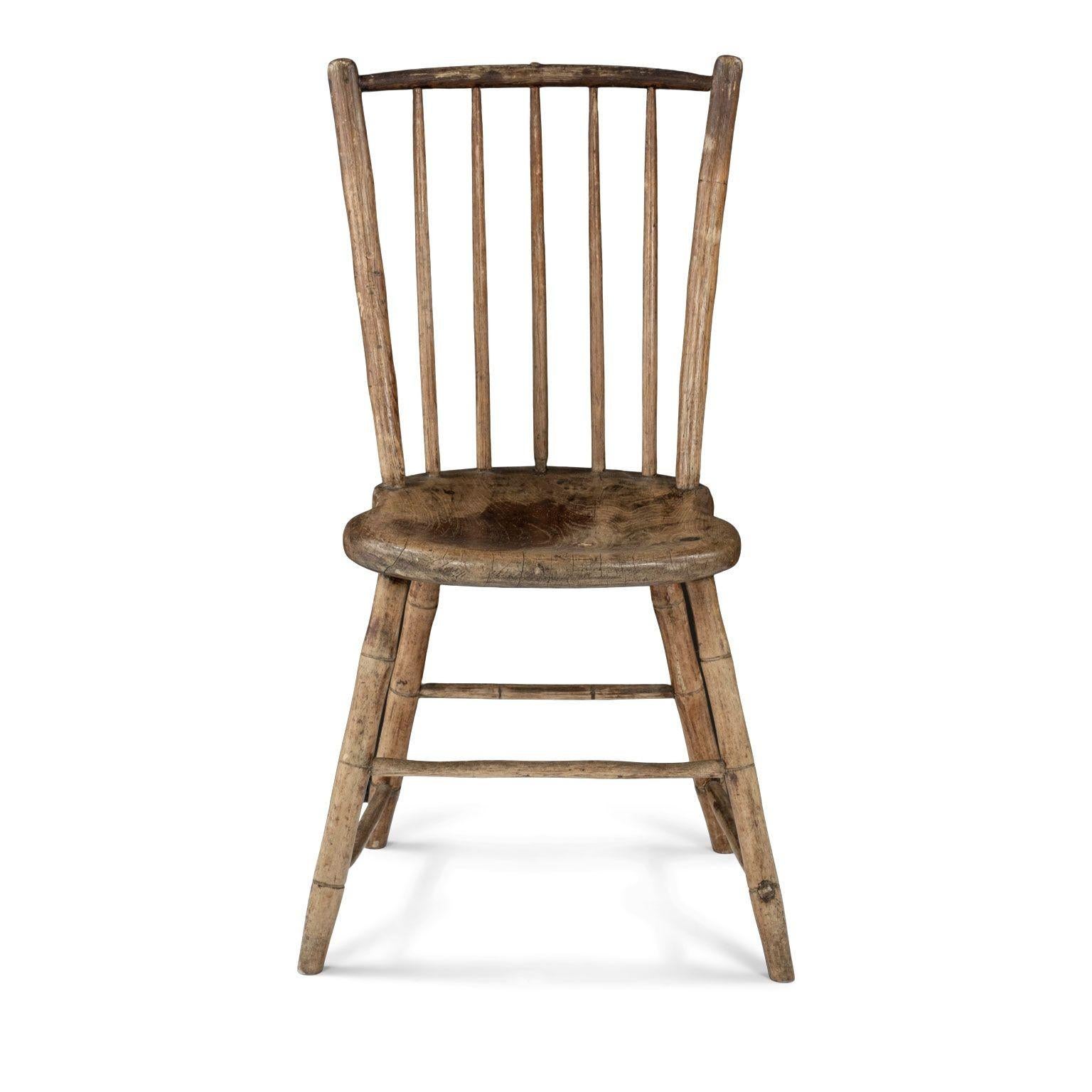 19th Century Rod-Back Windsor Side Chair For Sale