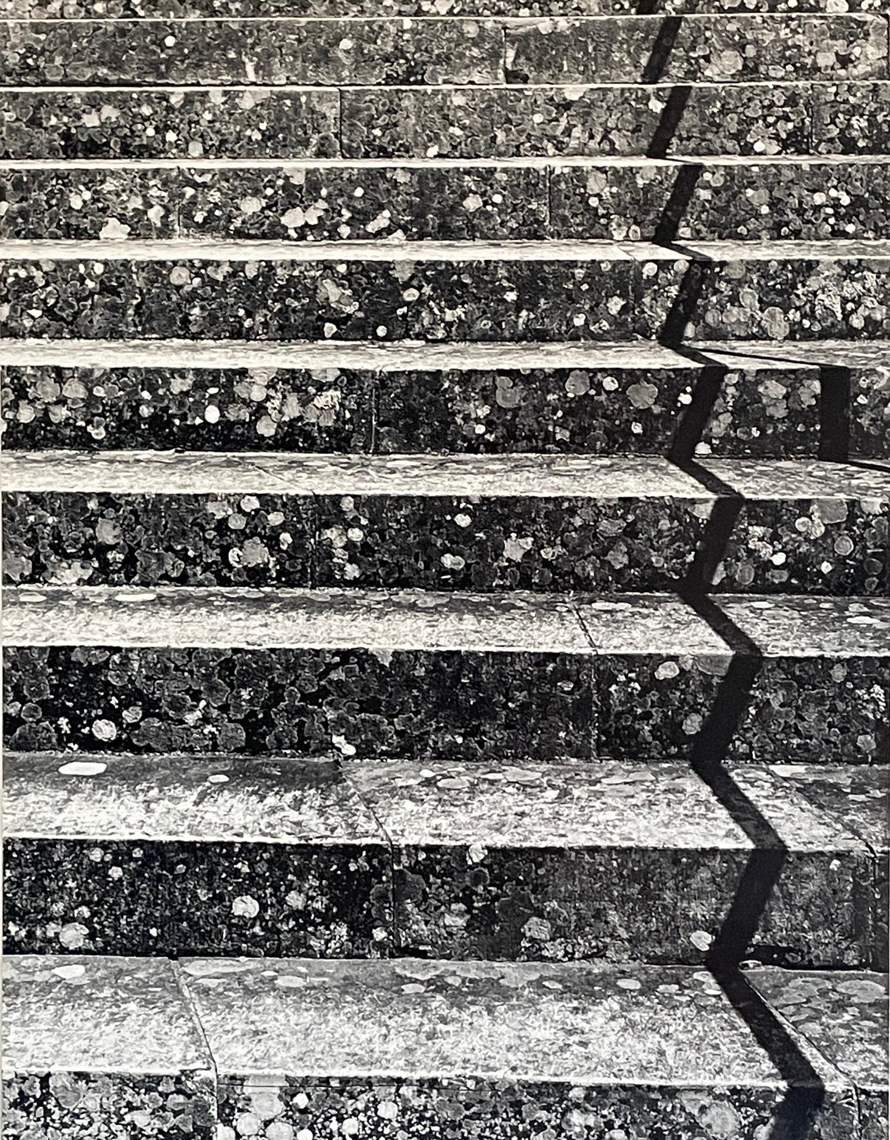 Steps Carmelite Monastery, Carmelite California - Noir Black and White Photograph par Rod Dresser