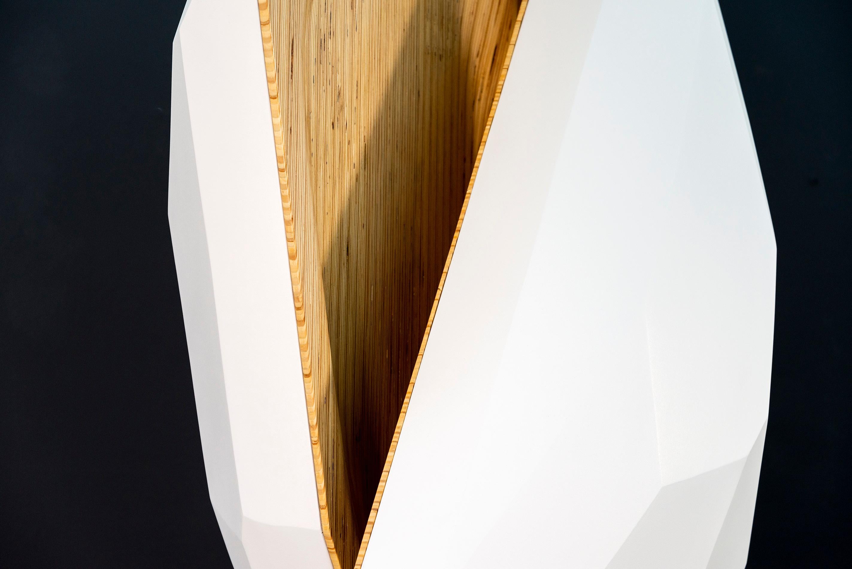 Sailing Arcs - tall, modern, contemporary, abstract, wood, fibreglass, sculpture - Contemporary Sculpture by Rod Mireau