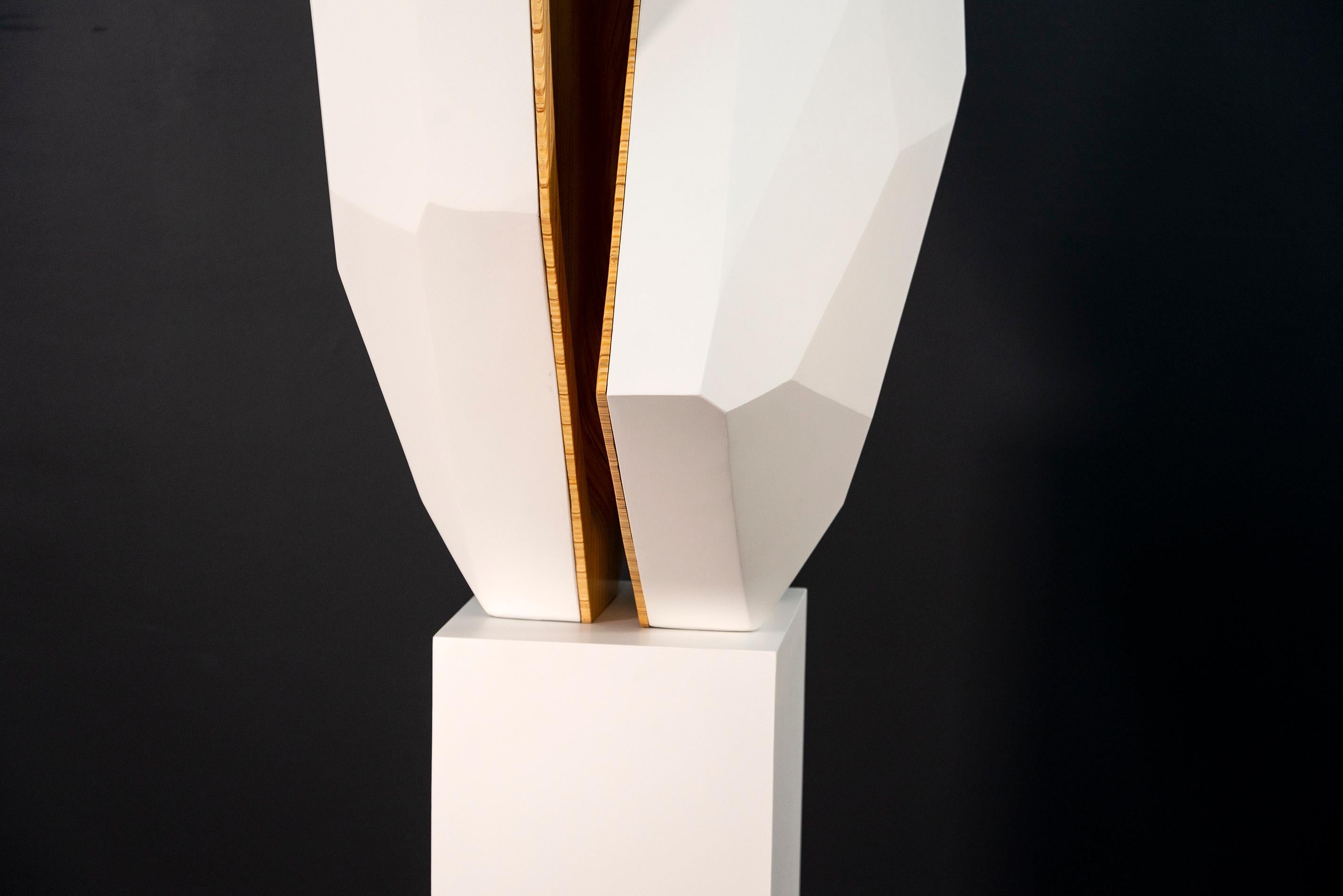 Sailing Arcs - tall, modern, contemporary, abstract, wood, fibreglass, sculpture For Sale 4