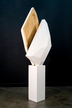 Sailing Arcs - hoch, modern, zeitgenössisch, abstrakt, Holz, Fiberglas, Skulptur