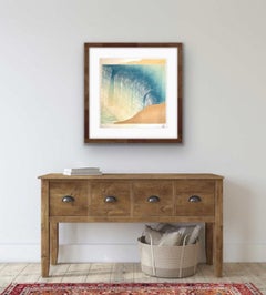 Horseshot Falls, Traditional Japanese Style Artwork, Seascape Art, Woodcut Print