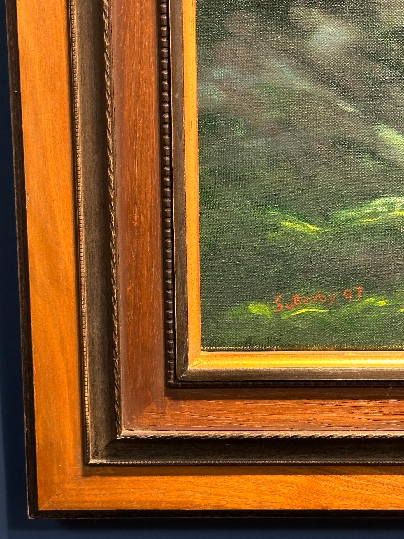 Underwater oil painting of Sun Dappled Trout swimming For Sale 2