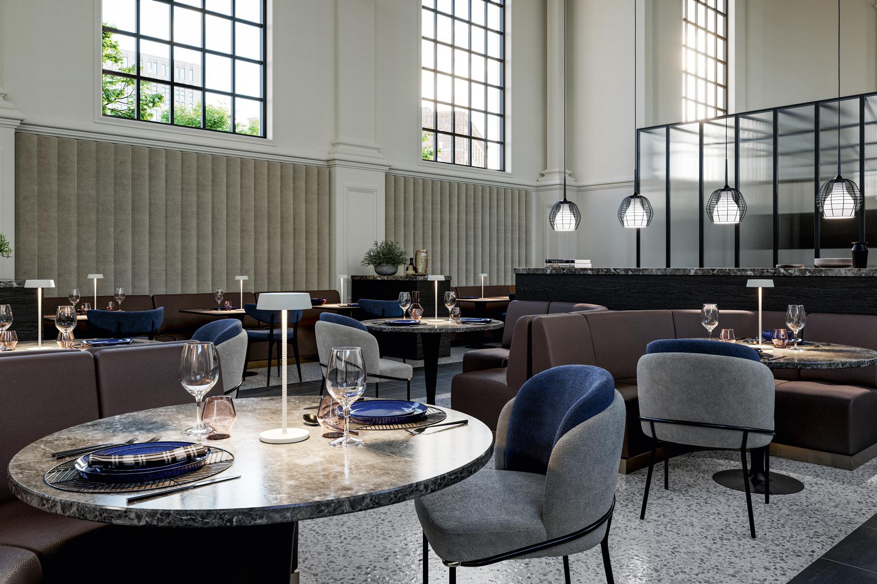 Lámpara de mesa ROD en asfalto oscuro by Diesel Living with Lodes Siglo XXI y contemporáneo en venta
