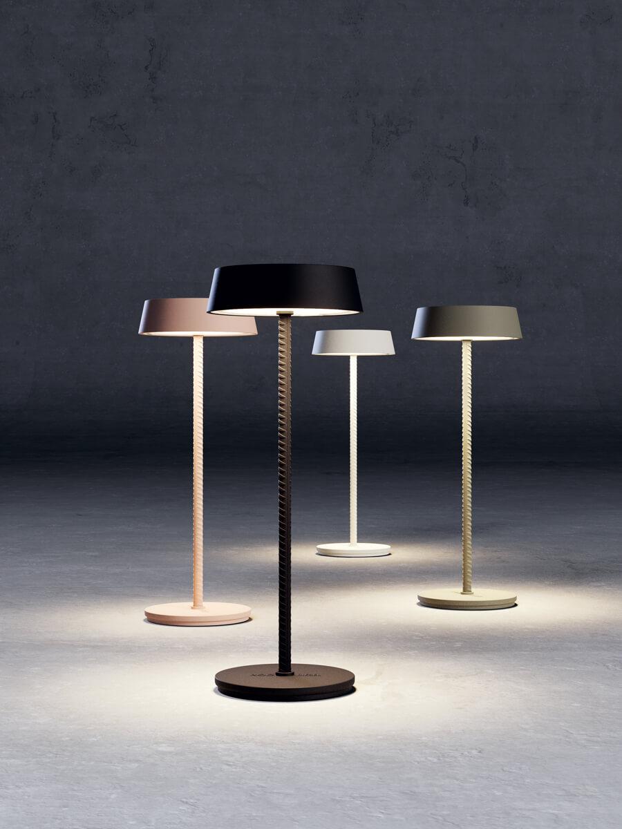 ROD Table lamp in Ivory by Diesel Living with Lodes For Sale 8