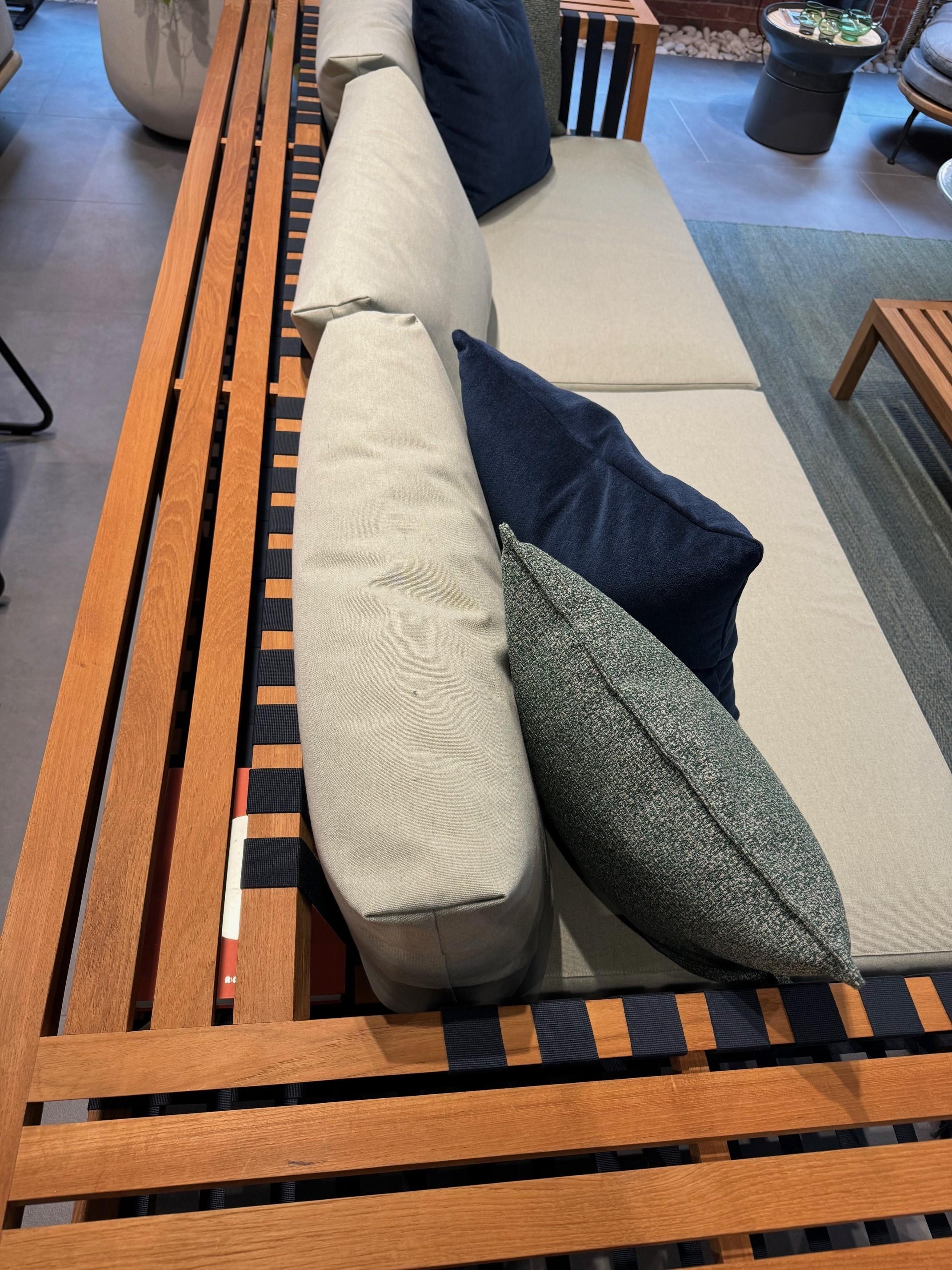 Contemporary Roda Outdoor Furniture Set - Network Sofa, Laze Rocking Chair, Tables and Rug