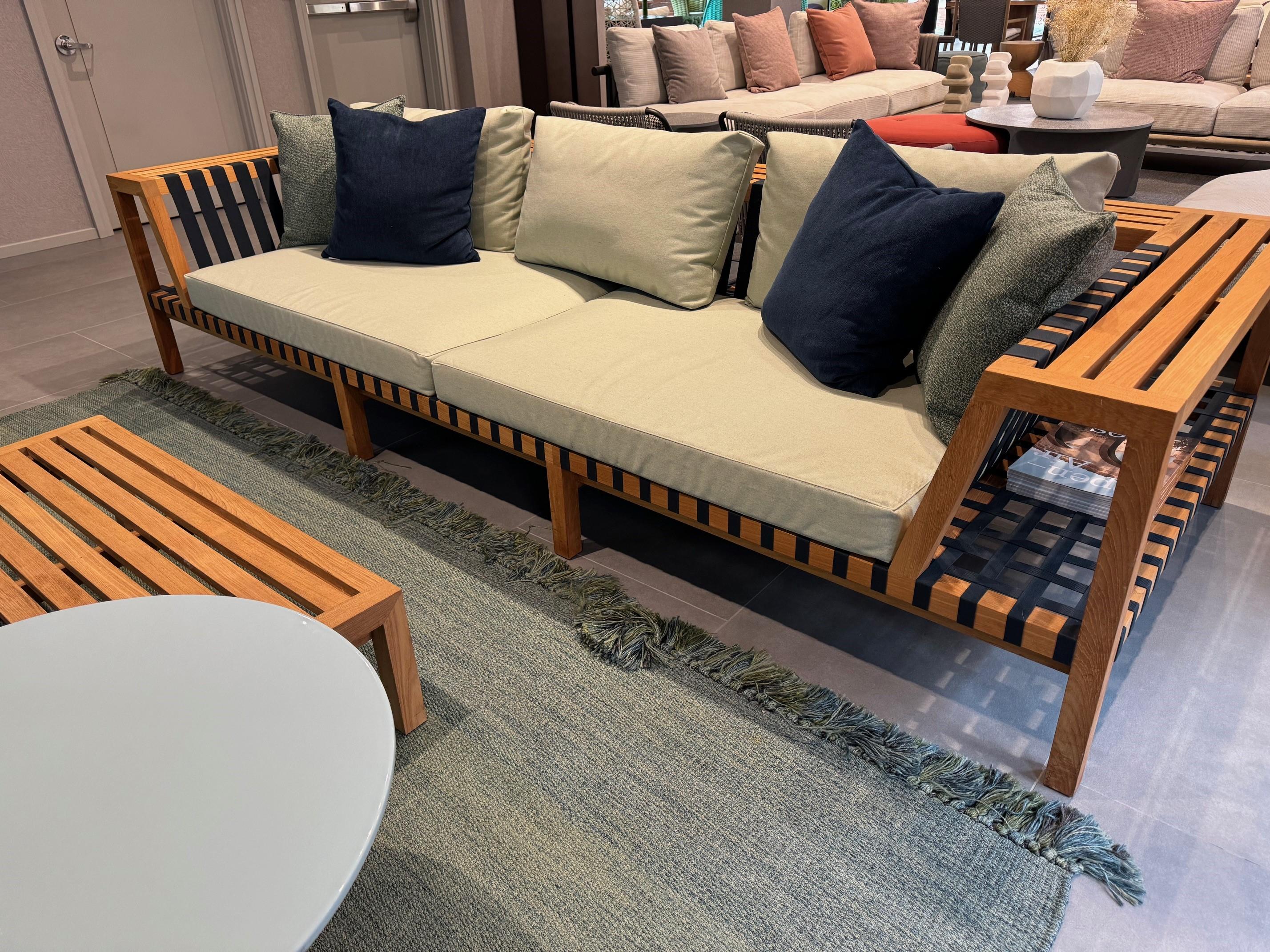 Roda Outdoor Furniture Set - Network Sofa, Laze Rocking Chair, Tables and Rug 2