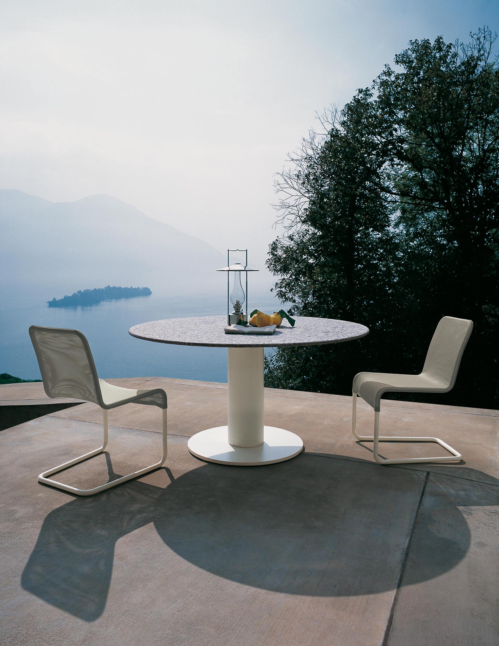 round stone top dining table