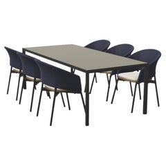 RODA Plein Air Dining Table & Piper Comfort Chairs — Outdoor Dining Set