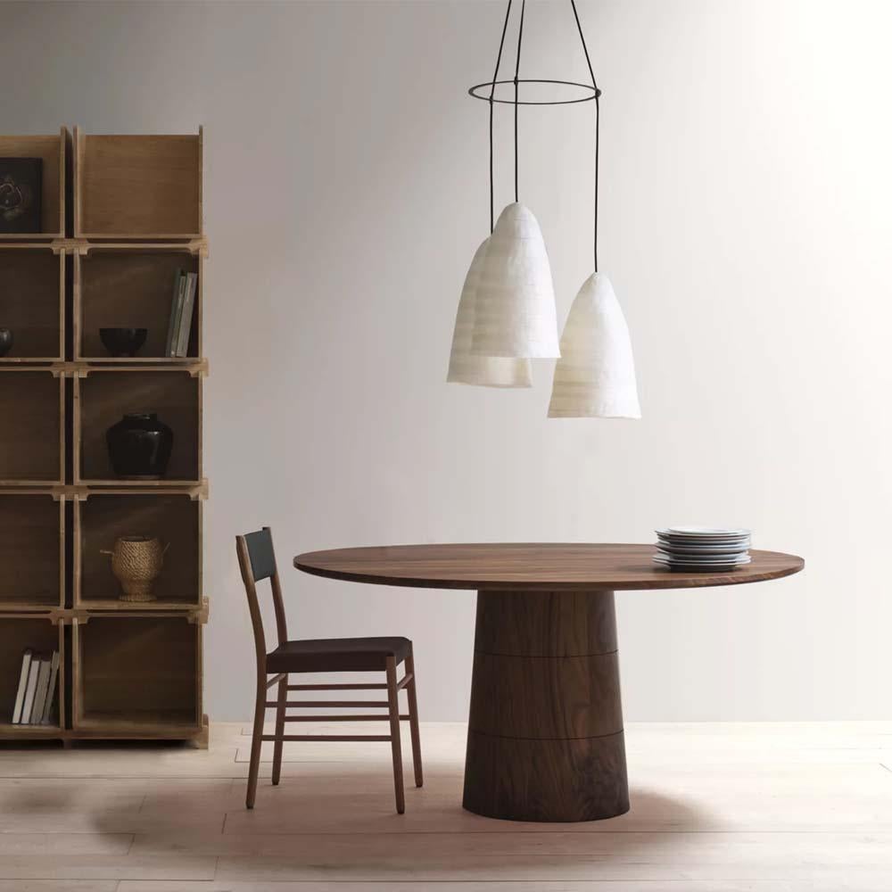 The Rodan dining table: rigorous simplicity & comfort

The Rodan dining table seats 6 to 8 and perfects elegant poise combined with beautiful materiality. The strong, solid wood base contrasts with the lightness of its solid-timber table