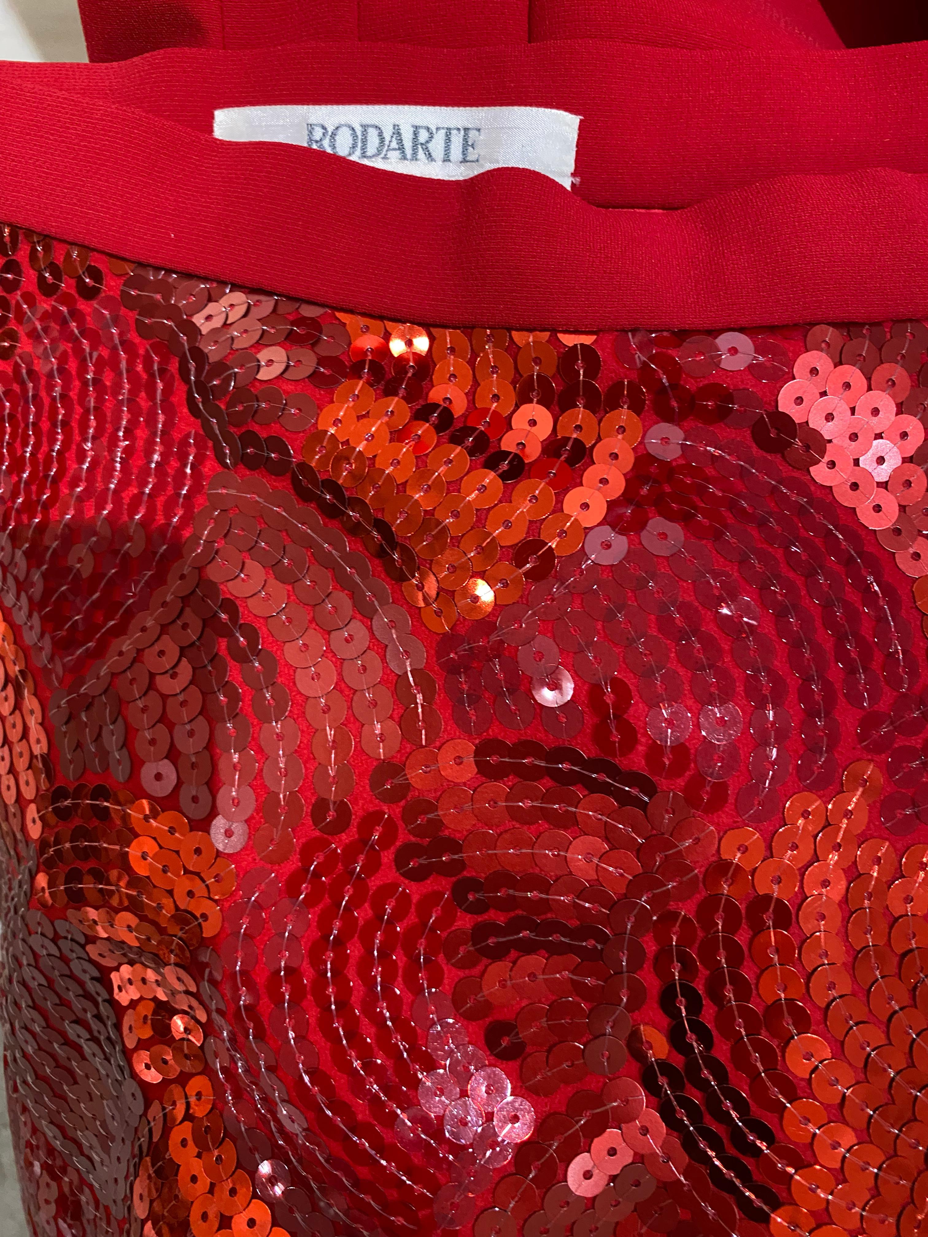 Conjunto de top y falda roja Rodarte 2011 Runway en venta 11