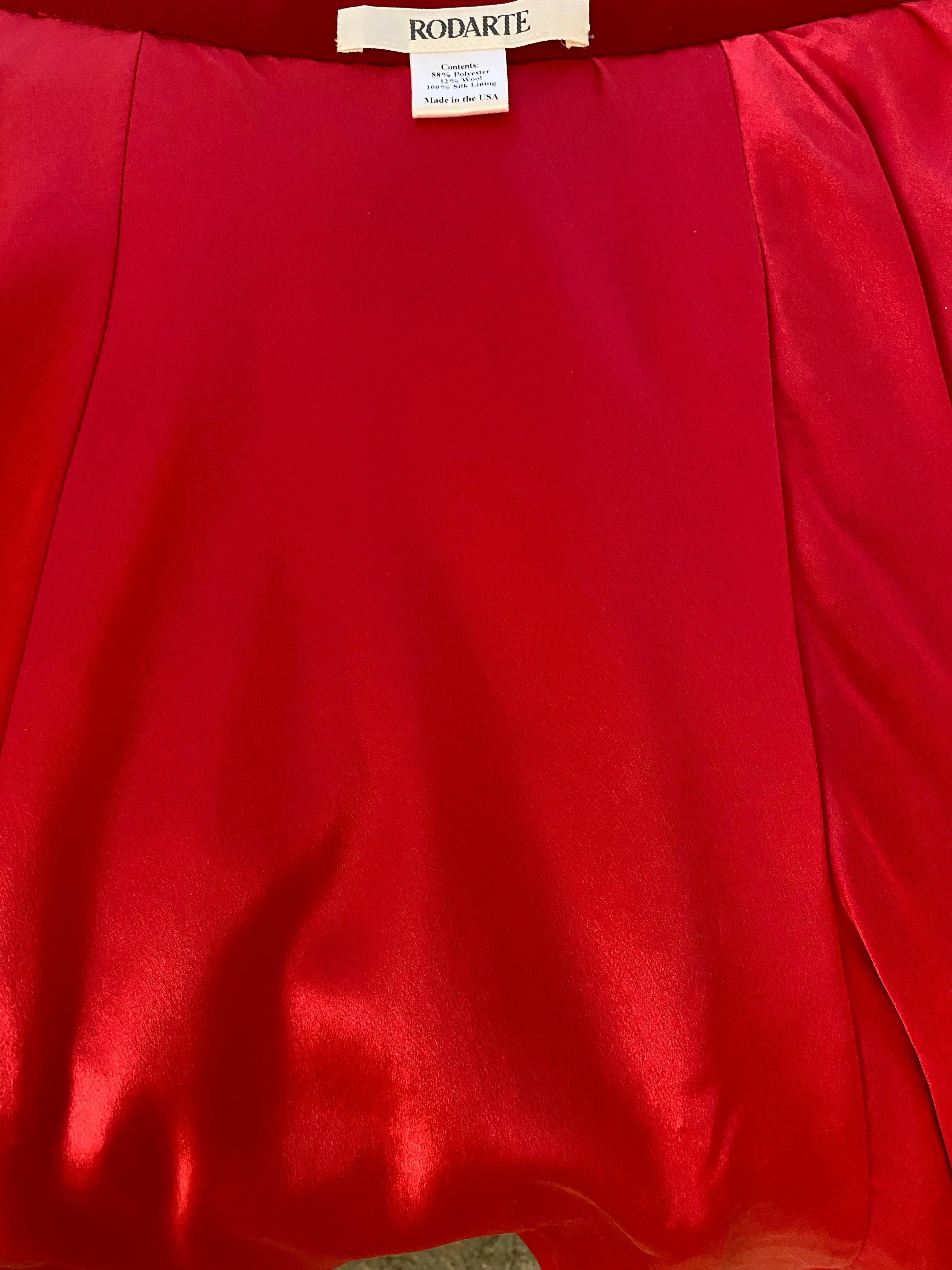 Conjunto de top y falda roja Rodarte 2011 Runway en venta 3