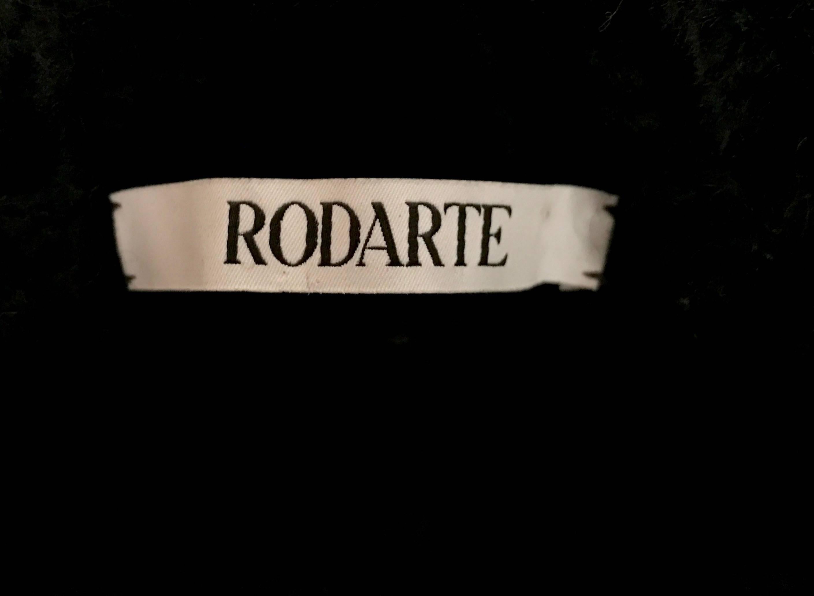 RODARTE black hand-knit and looped cardigan sweater runway 2009 In Good Condition In San Fransisco, CA