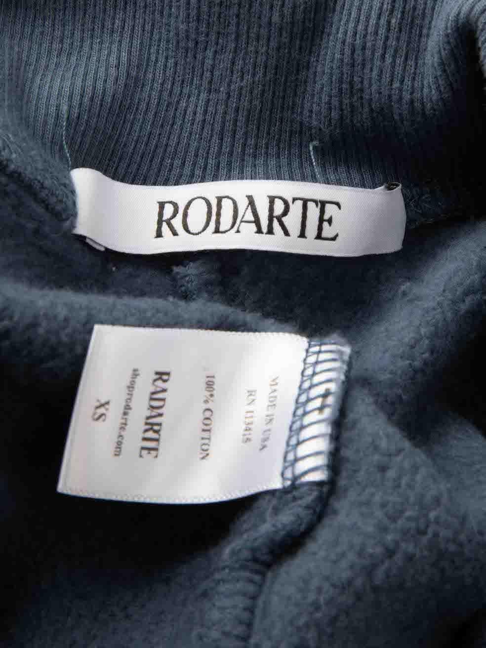 Rodarte Blue Logo Print Track Set Size XS For Sale 2