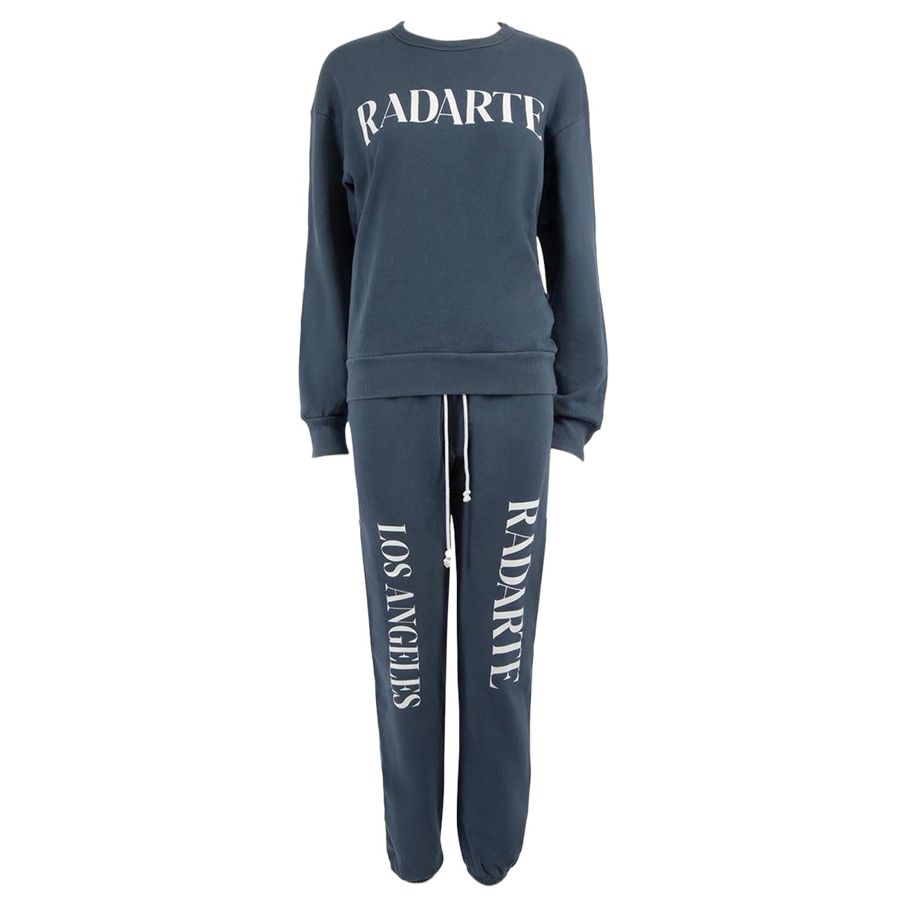 Ensemble de survêtement bleu imprimé de logos Rodarte Taille XS