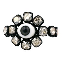 Rodarte - Manchette grise « Eye » ornée de bijoux