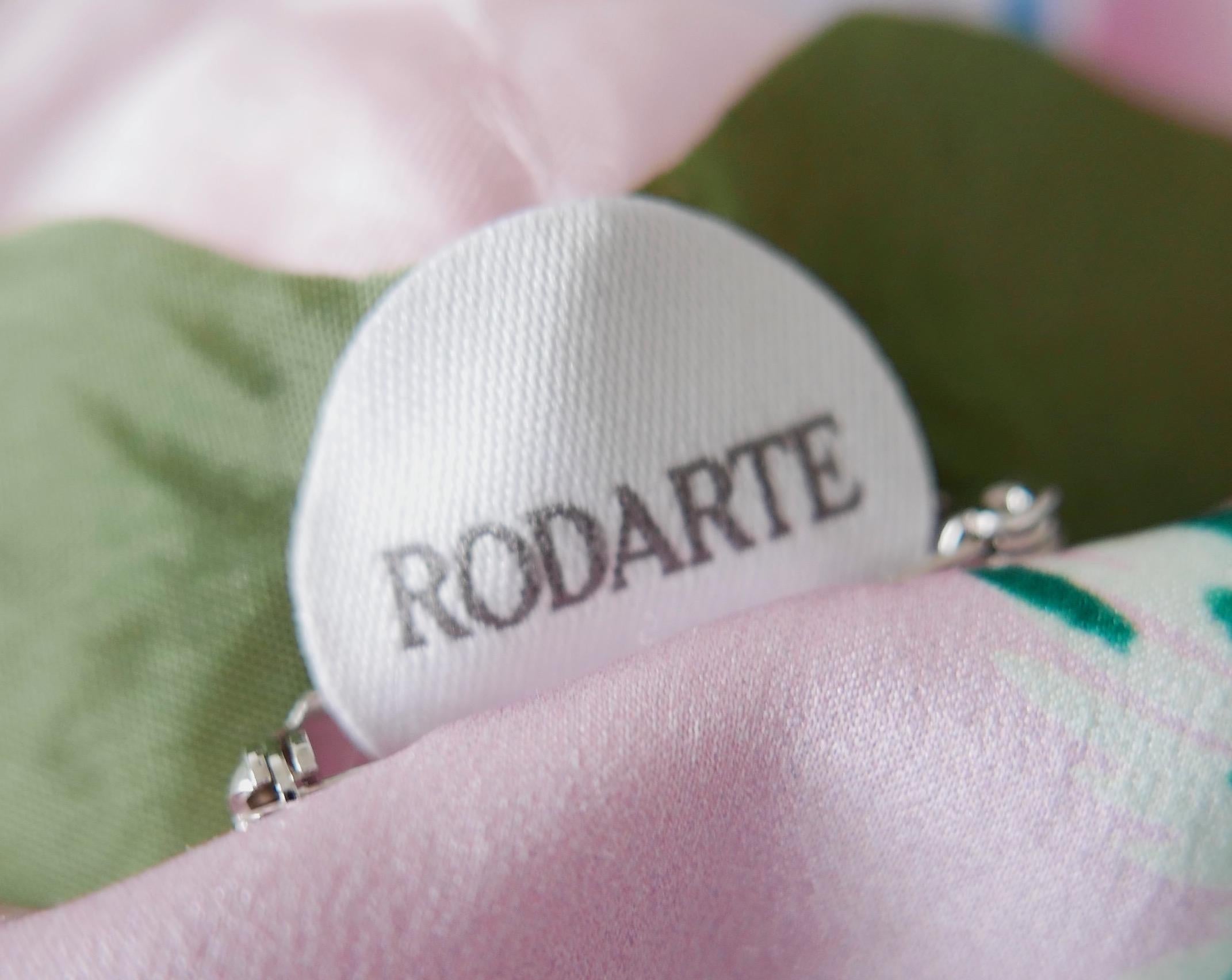 Rodarte pink silk corsage embellished slip dress For Sale 2