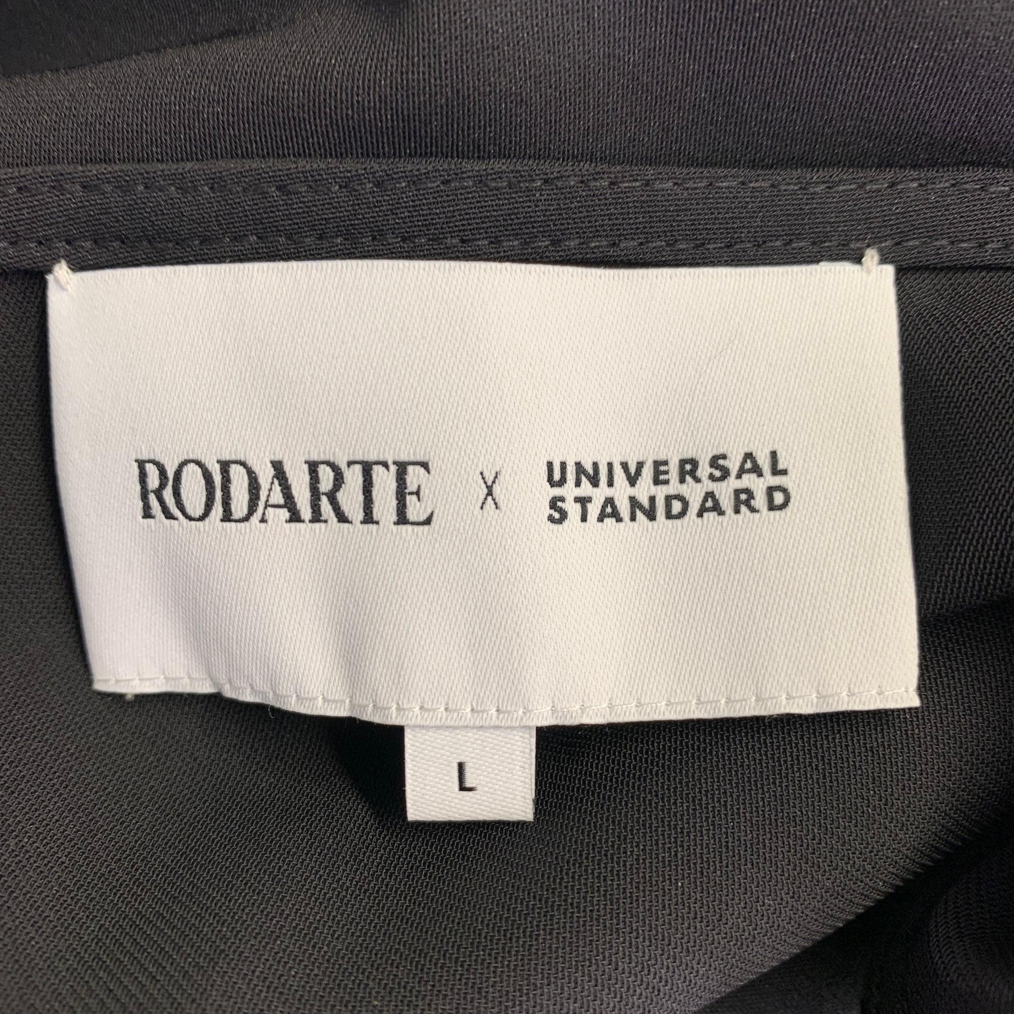 Donna Rodarte Taglia 22 Vestito asimmetrico increspato in misto poliestere nero in vendita