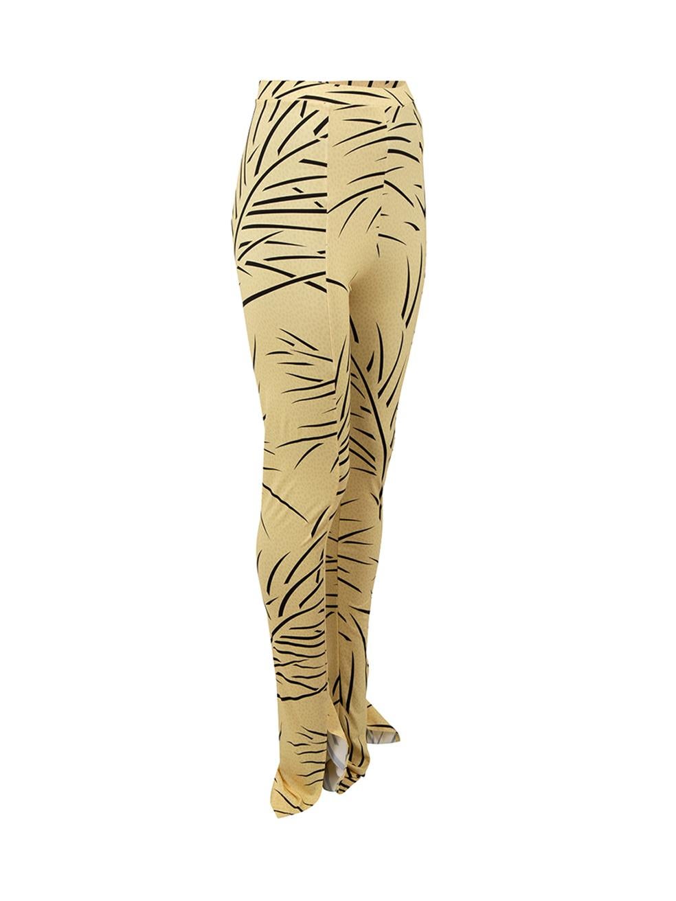 CONDITION is Never worn, with tags. No visible wear to trousers is evident on this new Rodarte designer resale item.



Details


Yellow

Synthetic

Leggings

Animal print

High rise

Stretchy

Open seam cuff





Made in USA 



Composition

80%