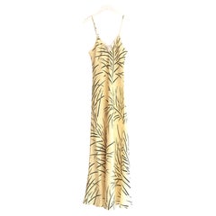 Rodarte - Robe à glissière en soie jaune ornée d'un corsage