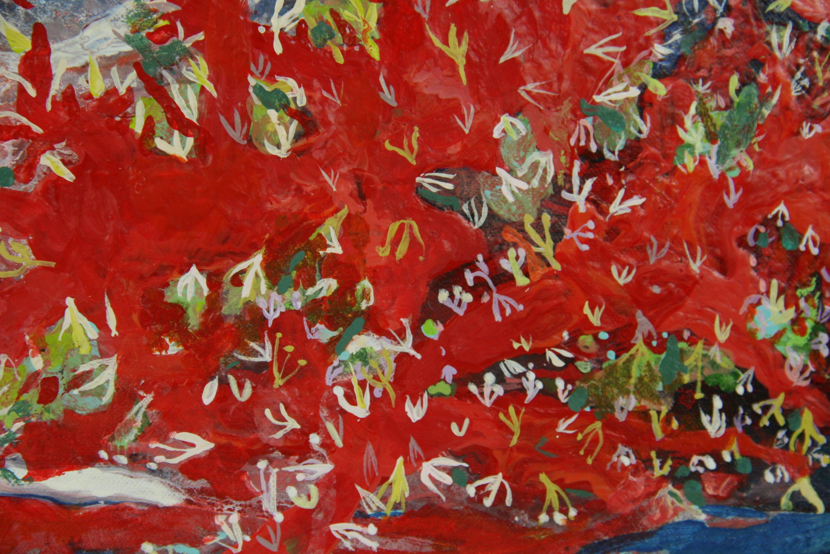 Red  Coral Seascape  For Sale 2