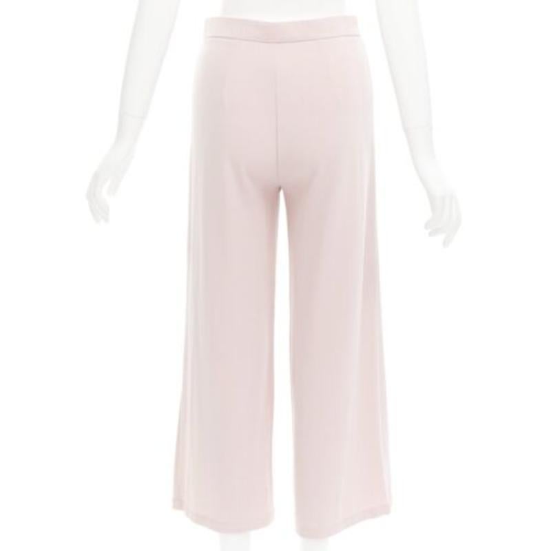 RODEBJER Odessa dusty pink belted long line robe jacket wide pants set XS 5