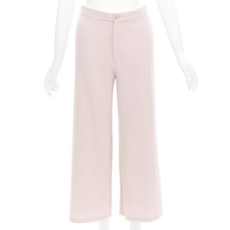 RODEBJER Odessa dusty pink belted long line robe jacket wide pants set XS 4