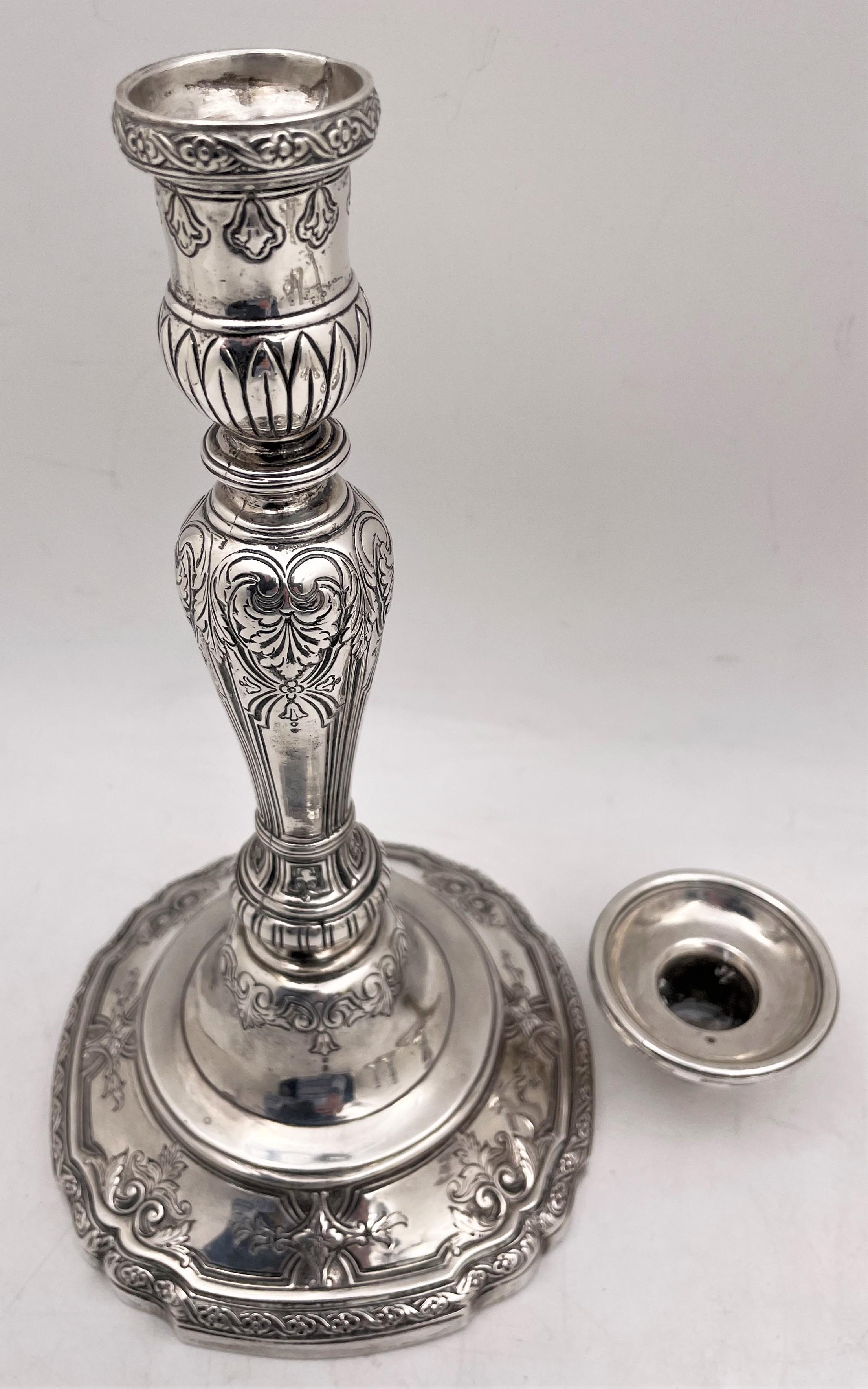 Roden Pair of Canadian Sterling Silver Candlesticks from Early 20th Century 1