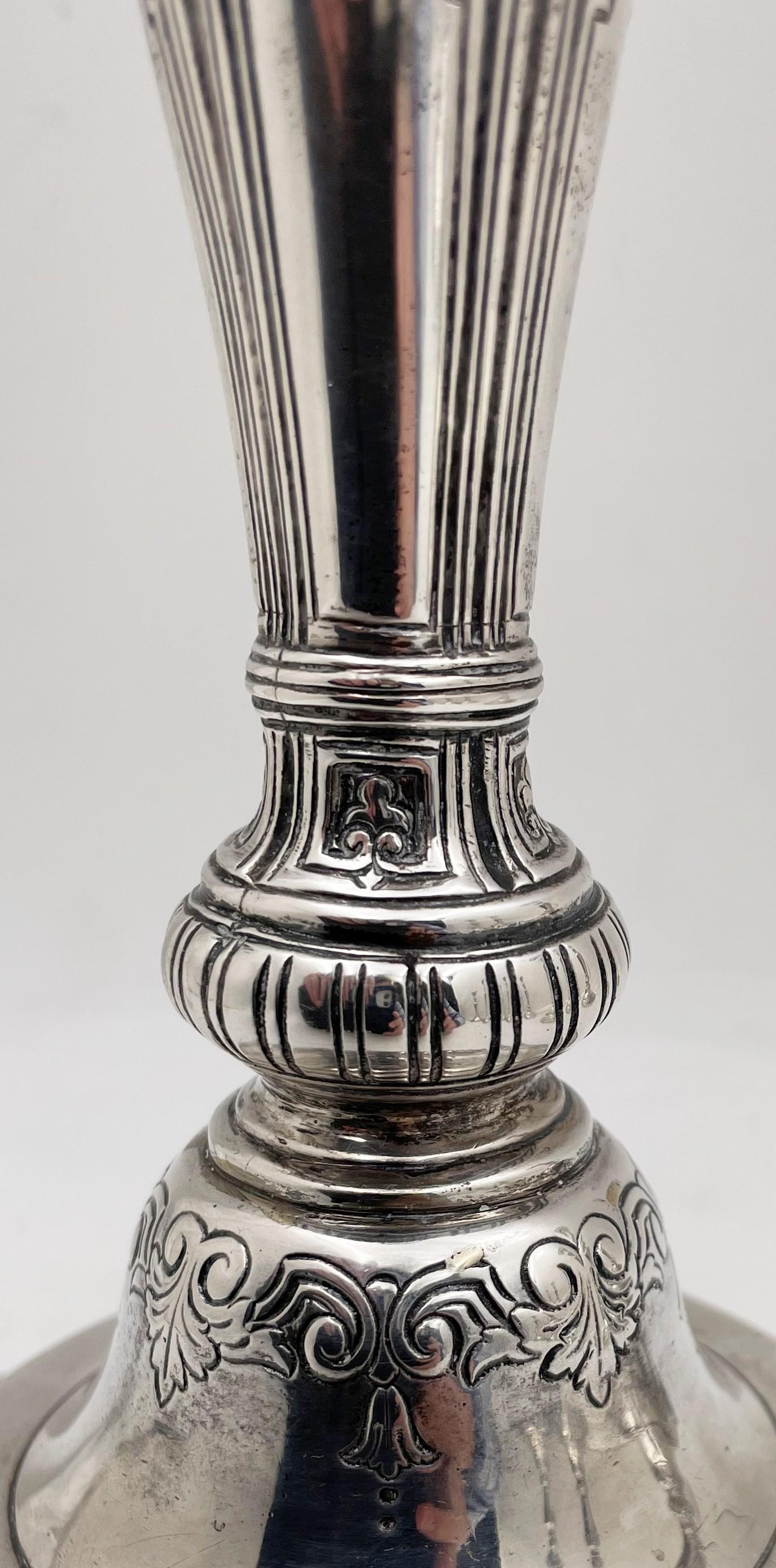 Roden Pair of Canadian Sterling Silver Candlesticks from Early 20th Century 3