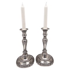 Roden Pair of Canadian Sterling Silver Candlesticks from Early 20th Century