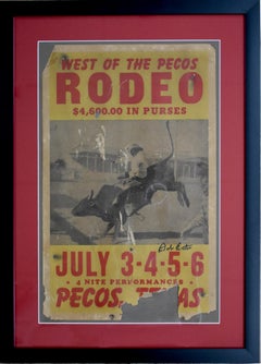 "WEST OF THE PECOS RODEO" AUTOGRAPHED LATER BY BOB ESTES
