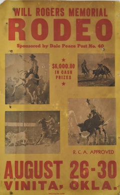 "WILL ROGERS MEMORIAL RODEO" ORIGINAL POSTER