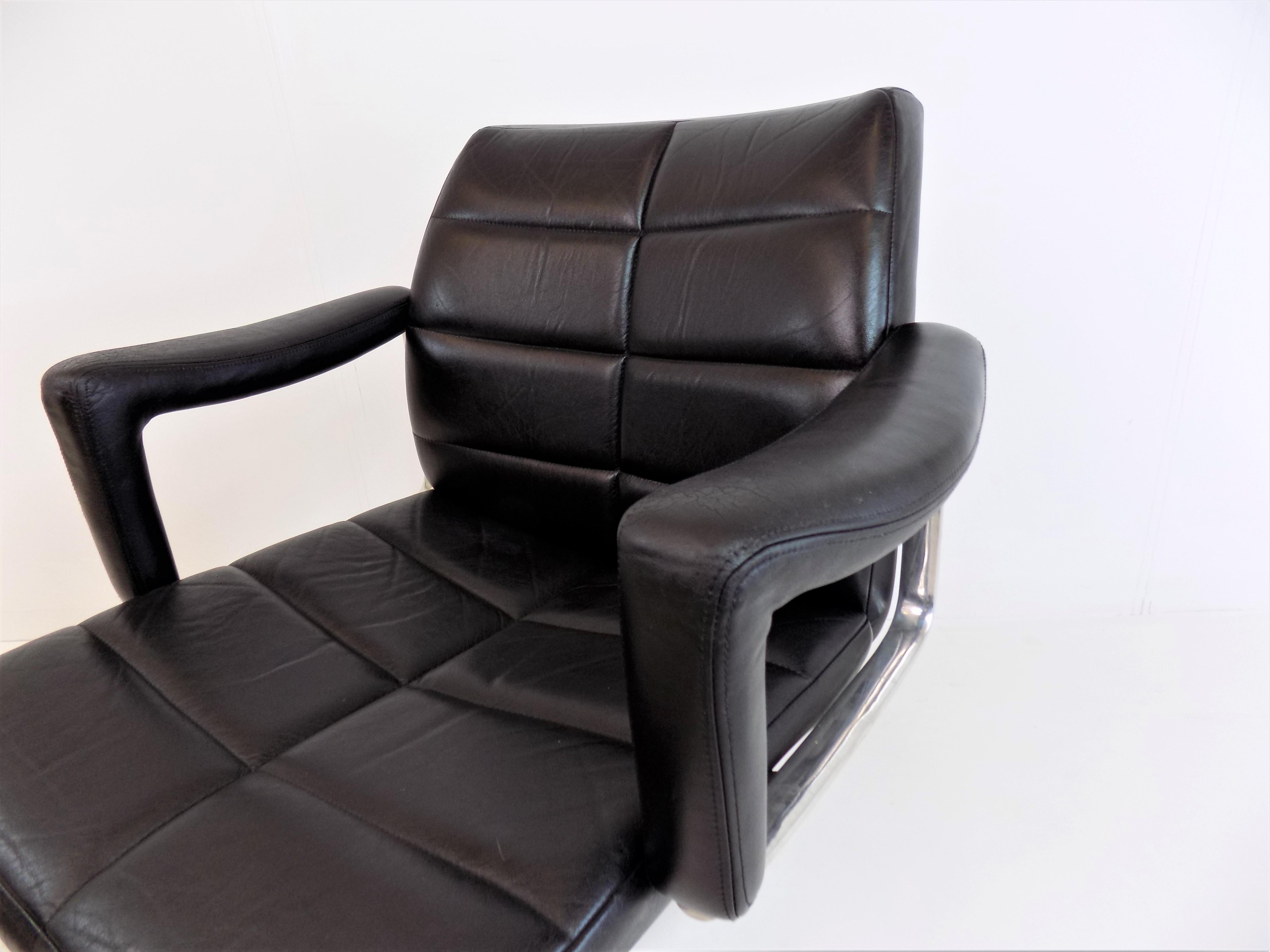 Röder Söhne Leather Office Chair by Miller Borgsen 3