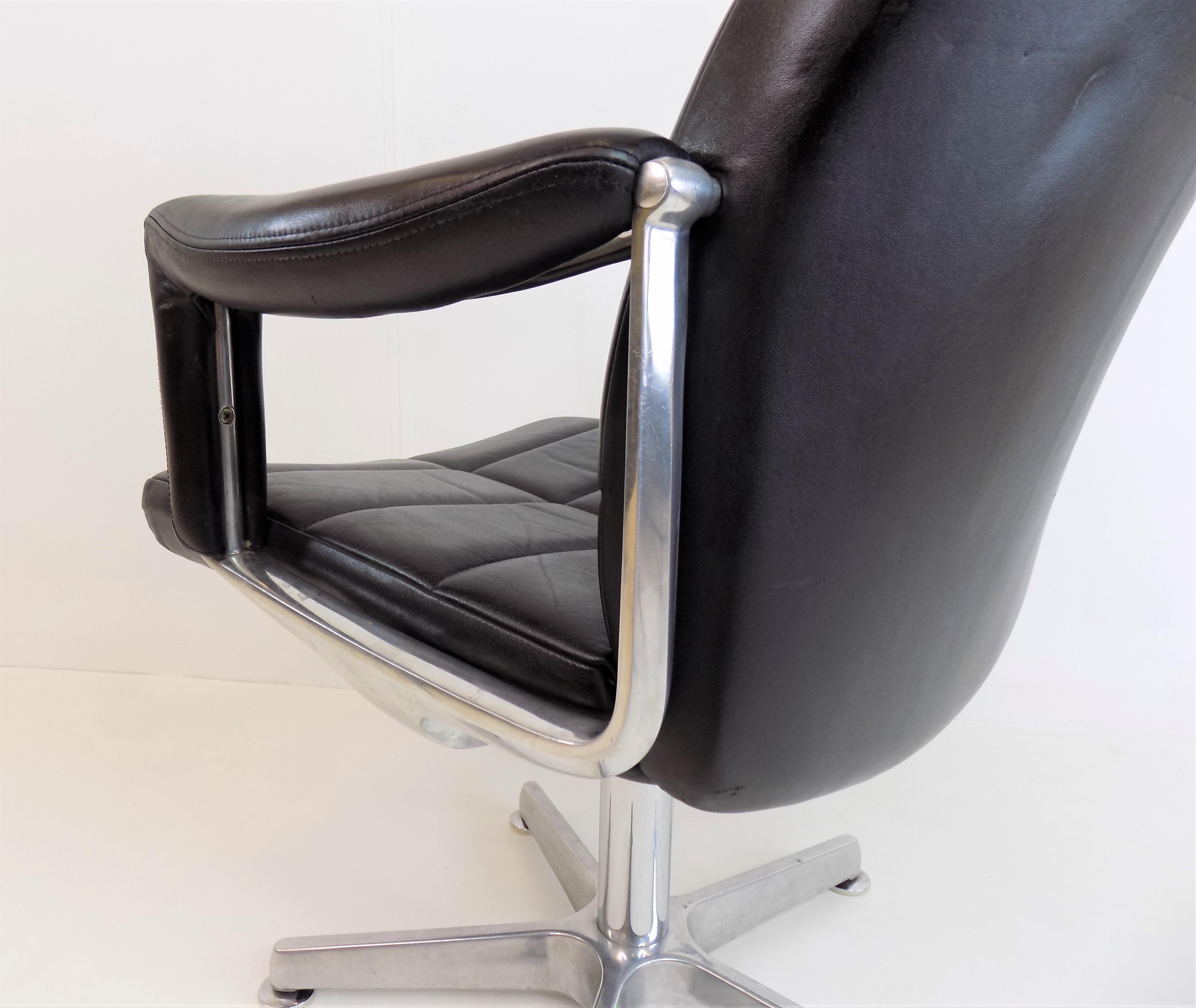 Röder Söhne Leather Office Chair by Miller Borgsen 6