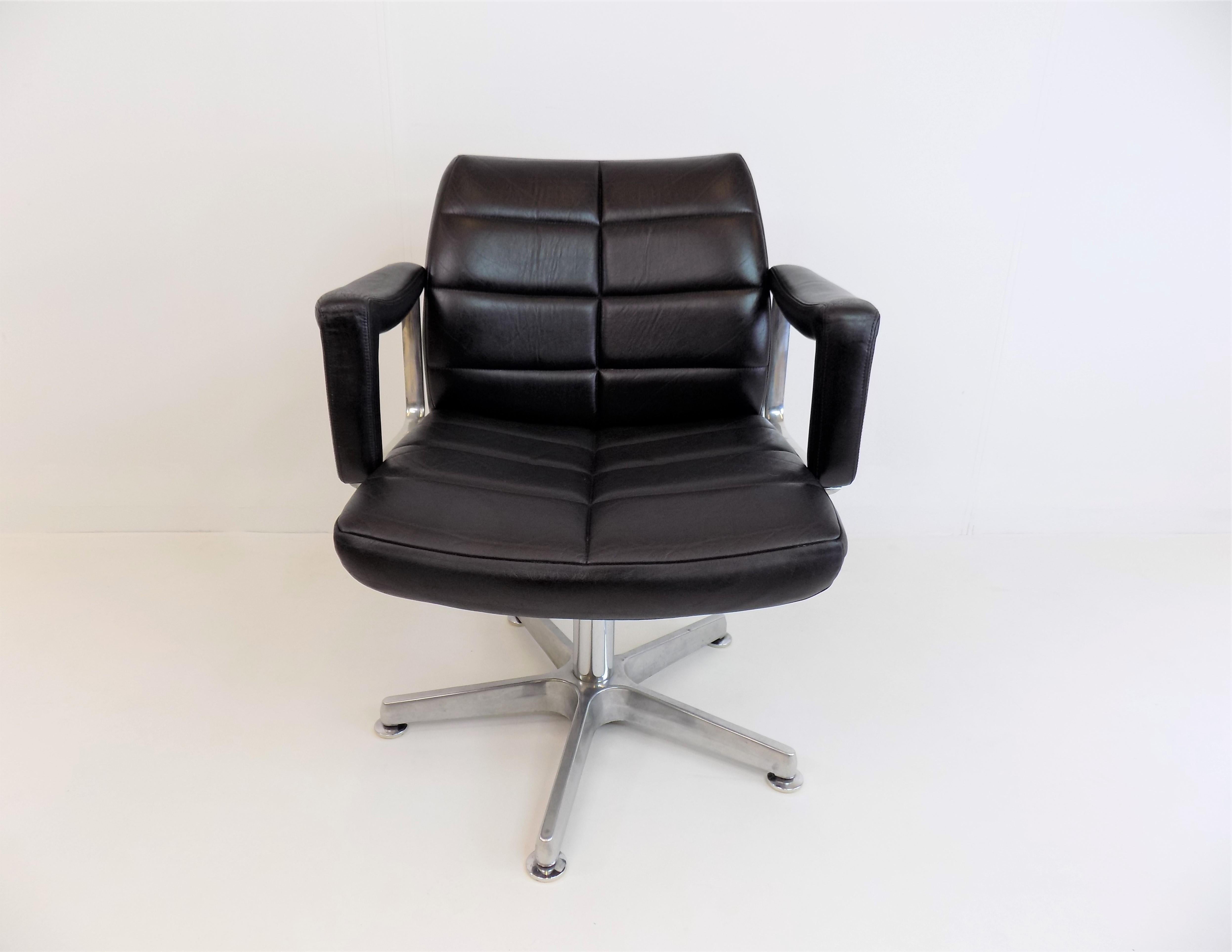 Röder Söhne Leather Office Chair by Miller Borgsen 7