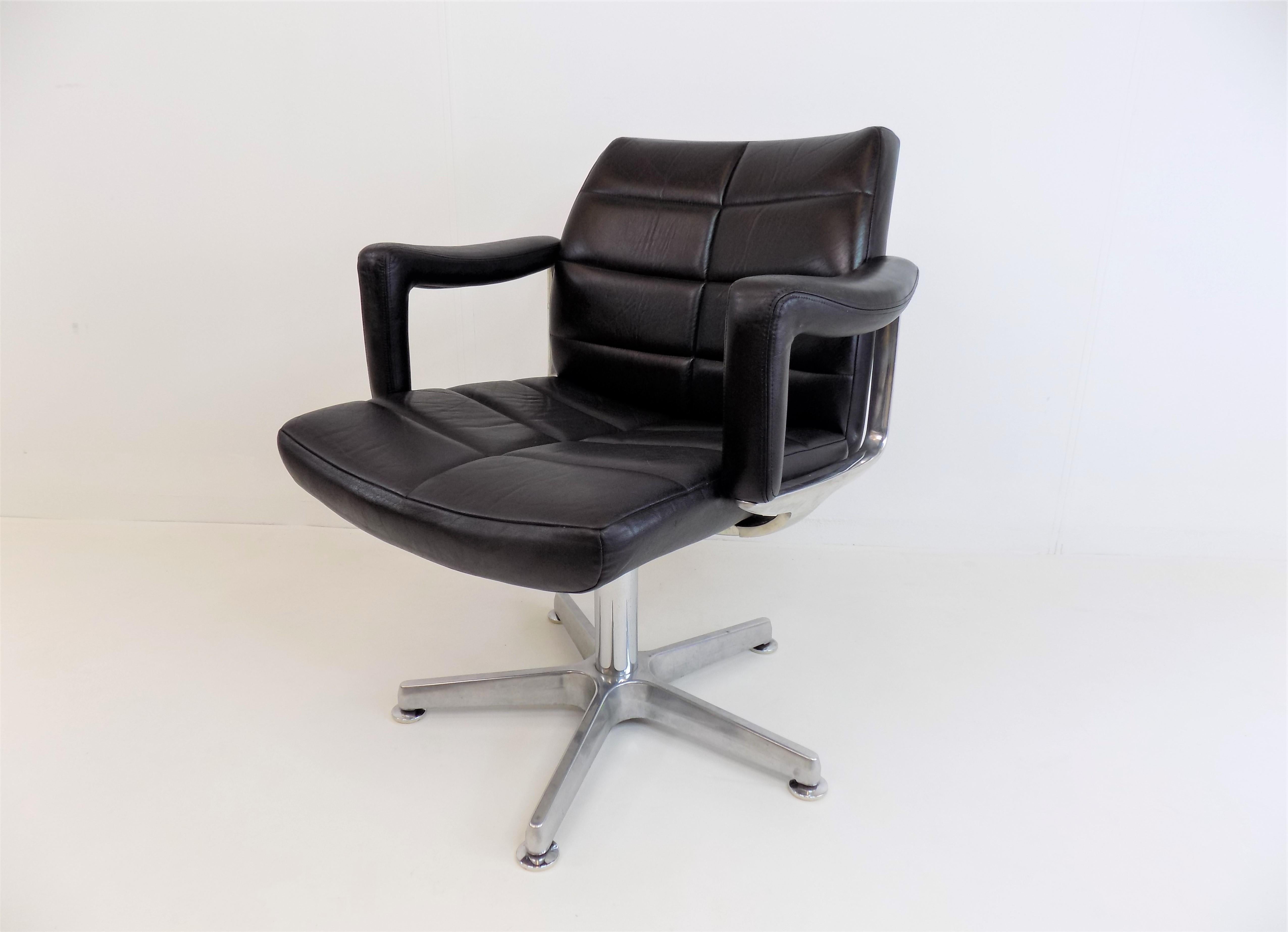 Röder Söhne Leather Office Chair by Miller Borgsen 8
