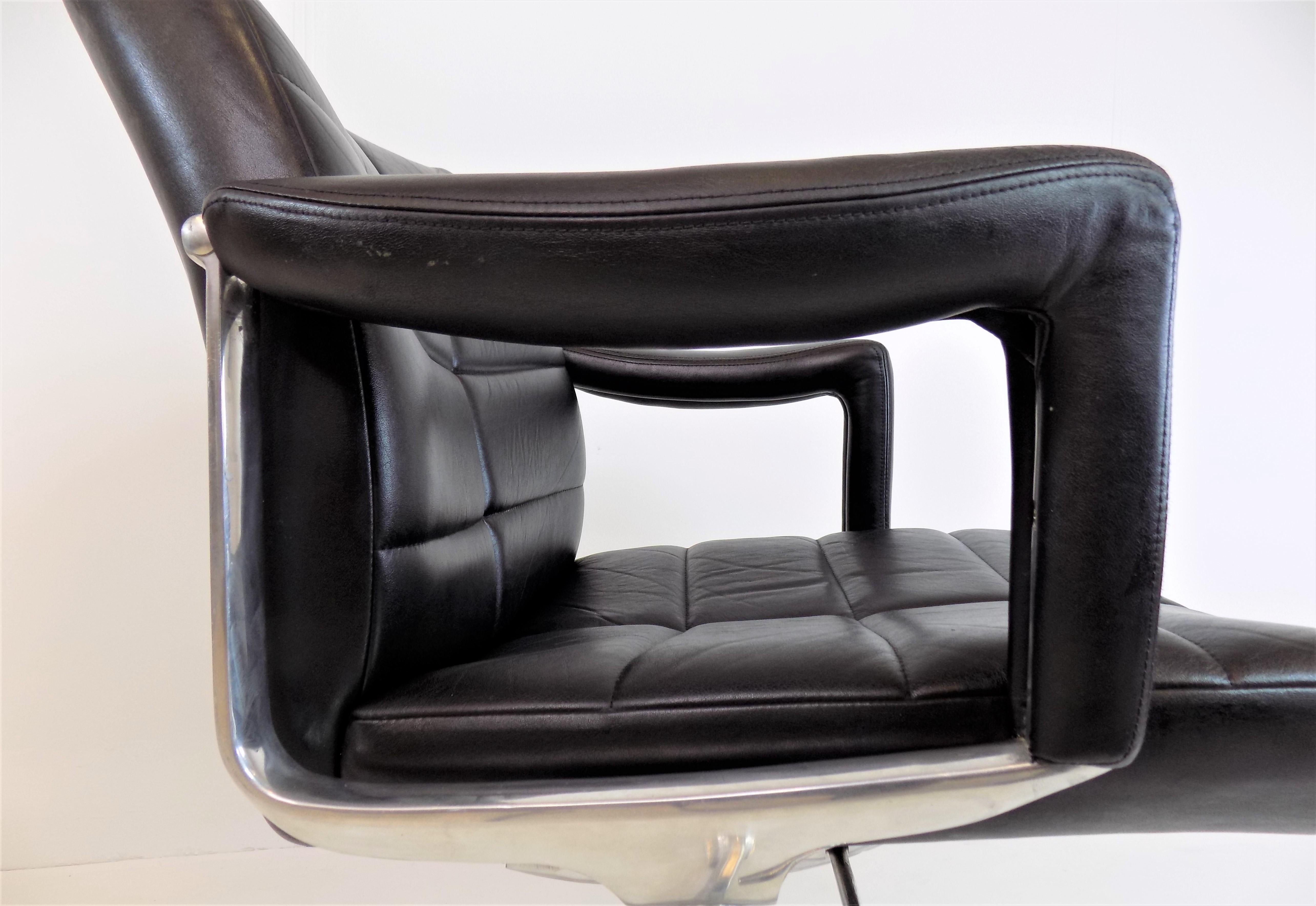 Röder Söhne Leather Office Chair by Miller Borgsen 11