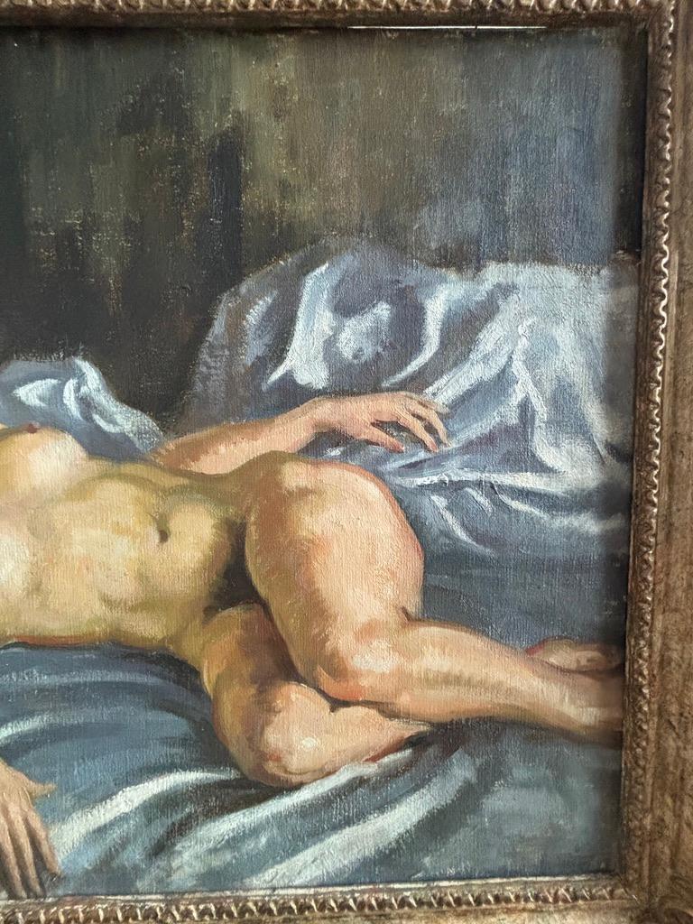 Anhänger von Roderic O'Connor, Weiblicher Akt in einem Interieur, großes Ölgemälde im Angebot 4