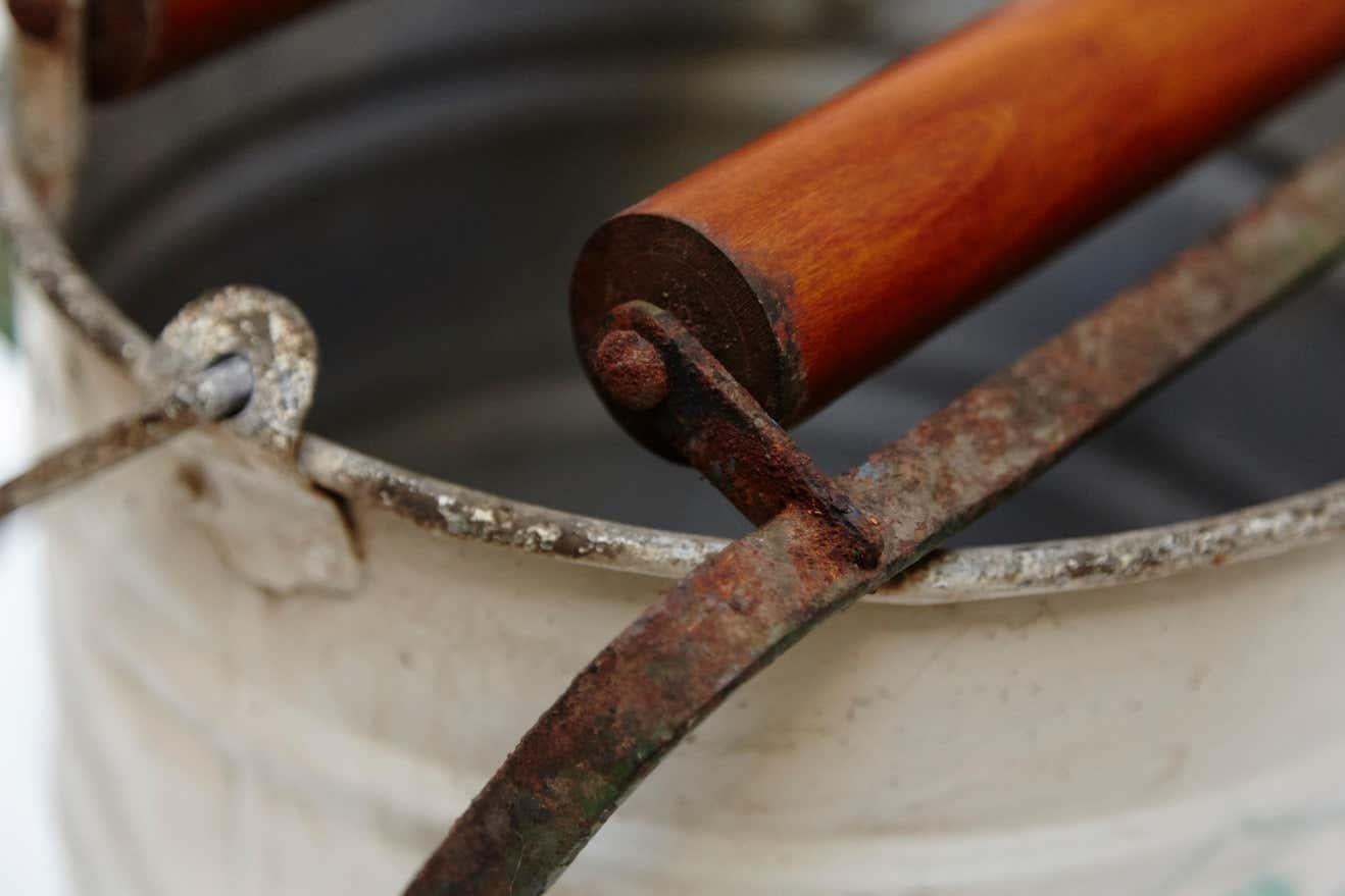 Metallo Secchio per mocio Rodex con brevetto Frist di Manuel Jalon Corominas in vendita