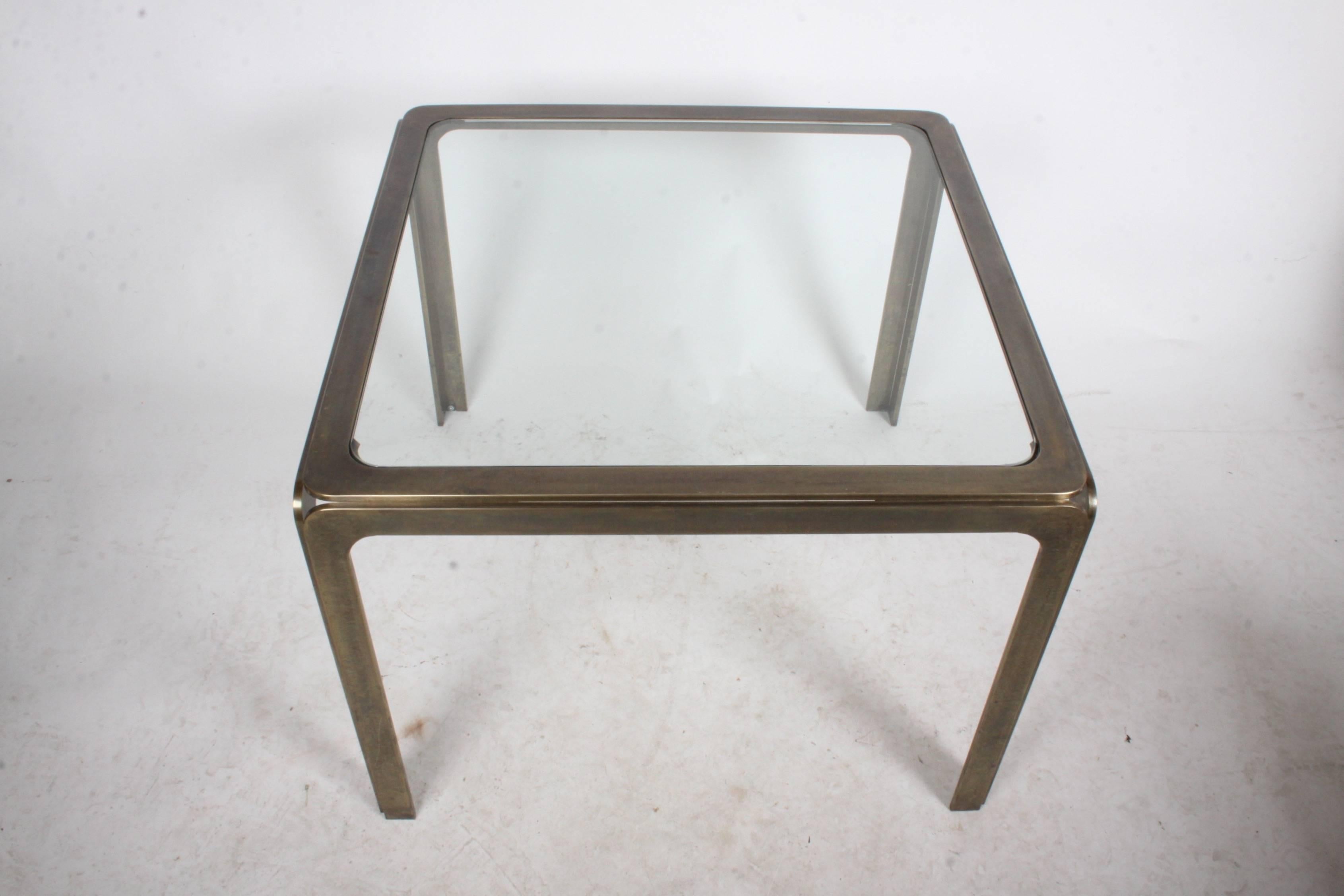Rodger Sprunger for Dunbar Style Bronze Occasional Table In Good Condition For Sale In St. Louis, MO