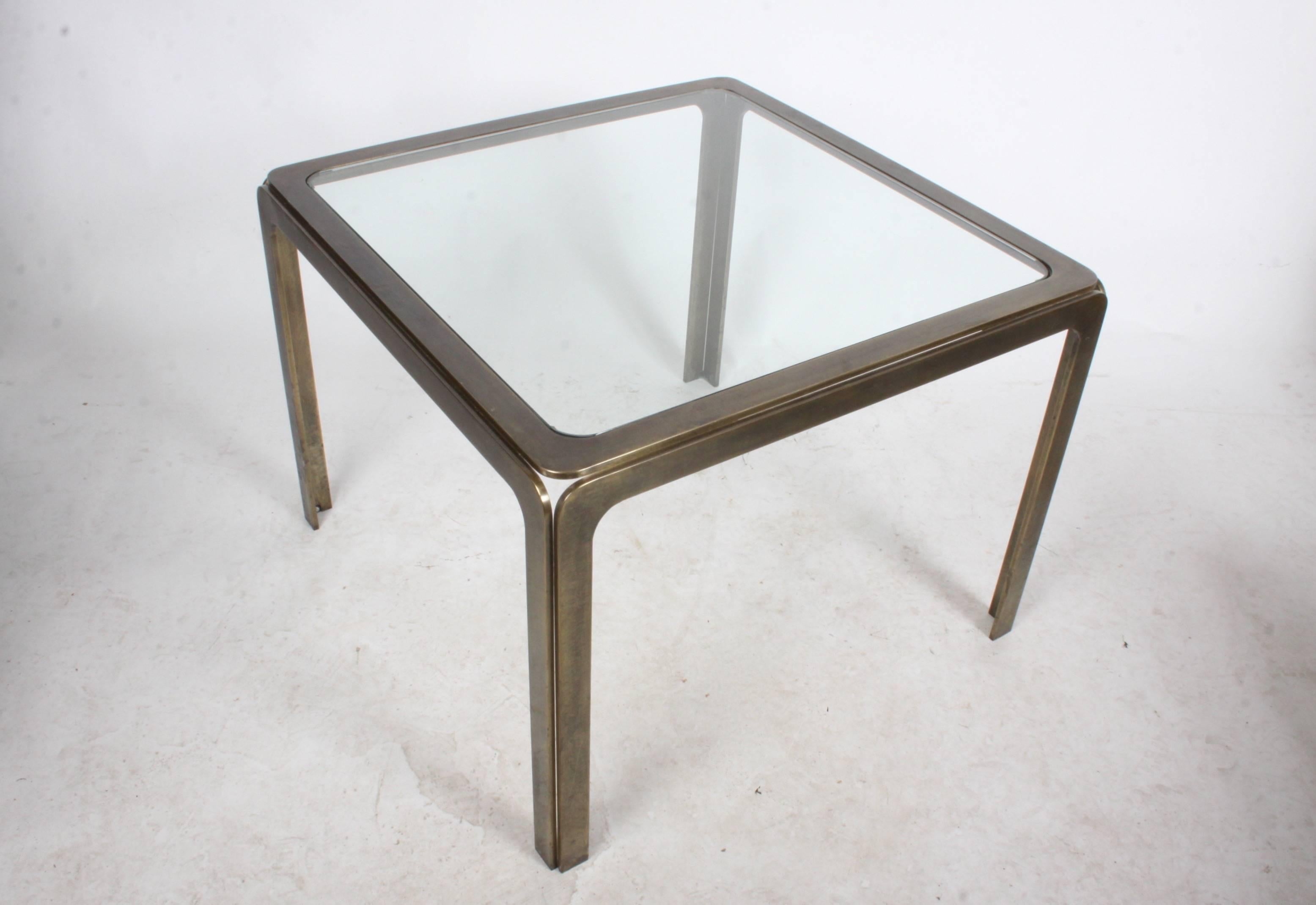 Rodger Sprunger for Dunbar Style Bronze Occasional Table For Sale 2