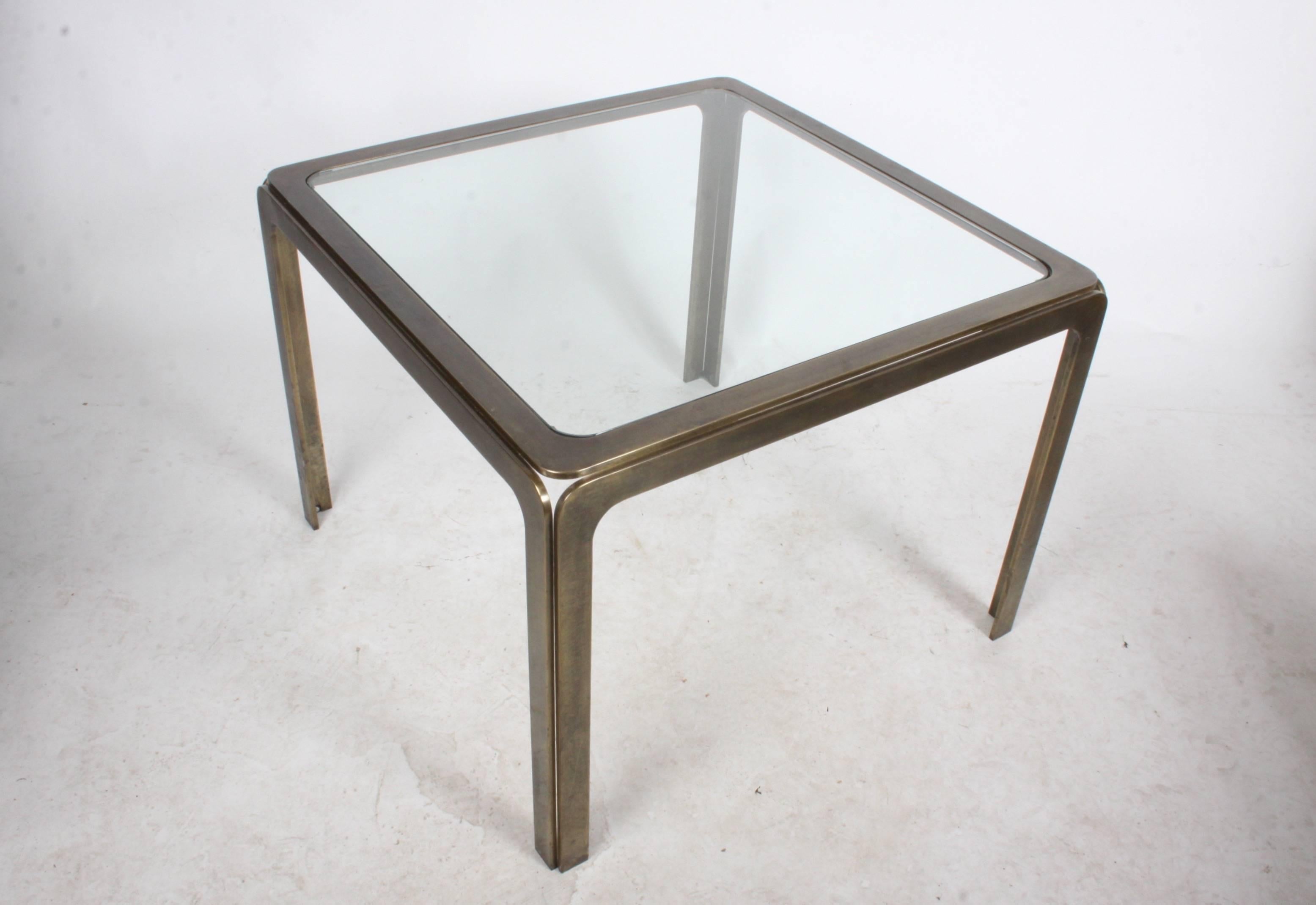 Table d'appoint en bronze Rodger Sprunger pour Dunbar Style en vente 1