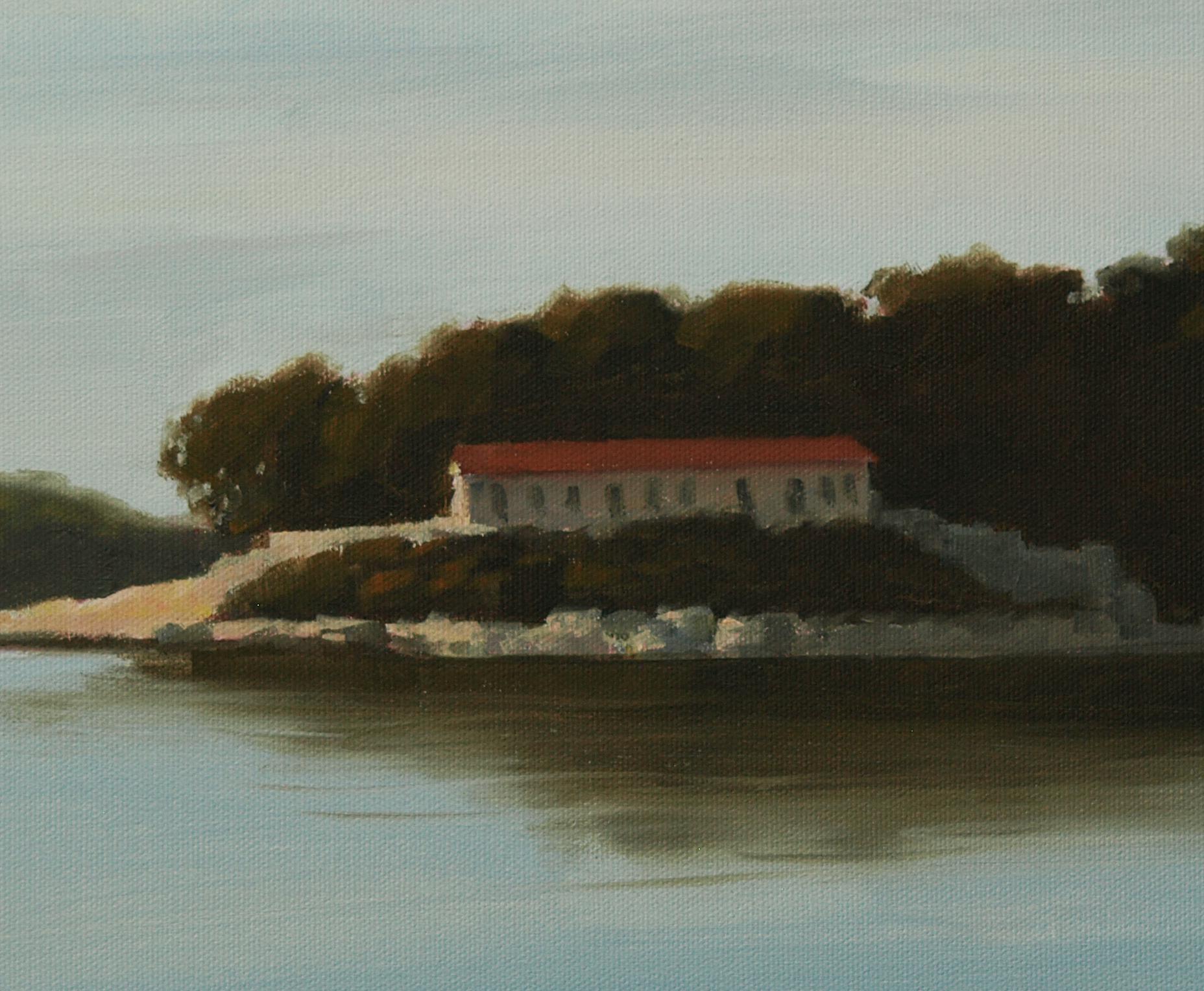 Island Home, Oil Painting - American Realist Art by Rodgers Naylor
