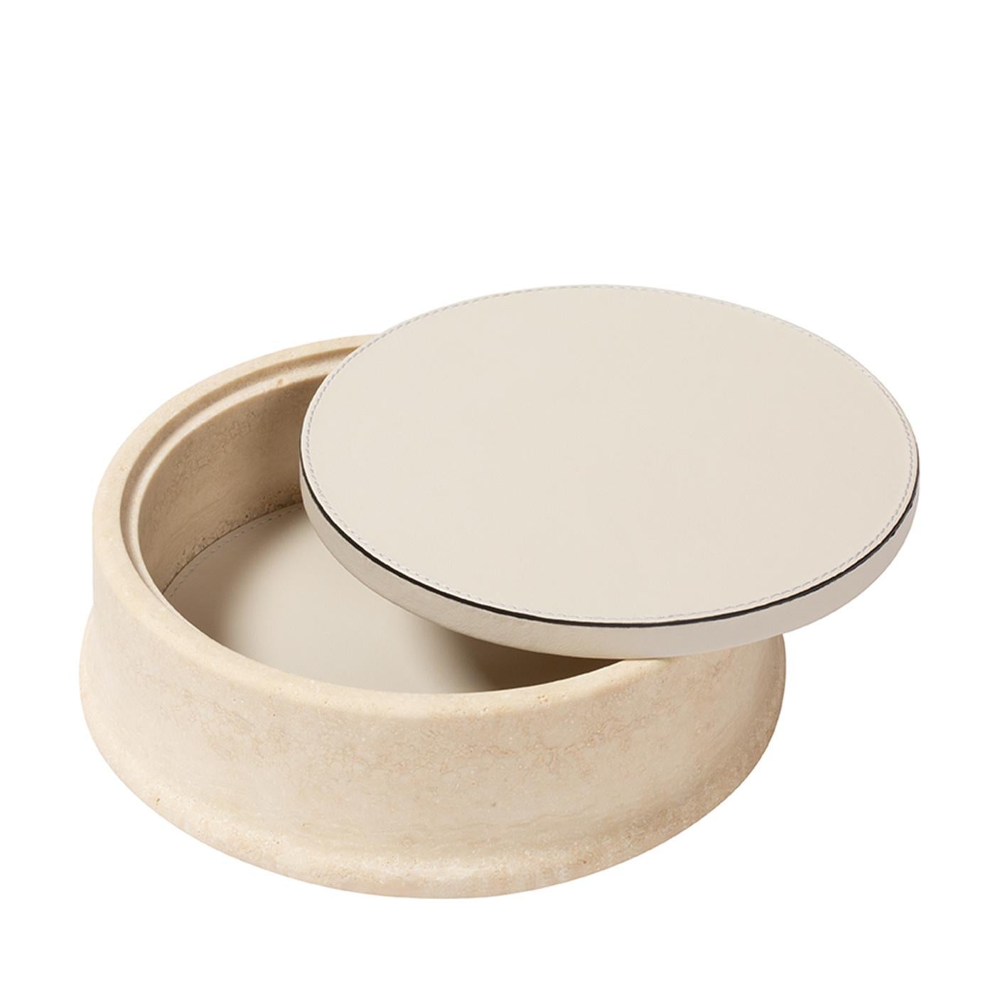 Rodi Marble Box Round Small by Giobagnara For Sale 1
